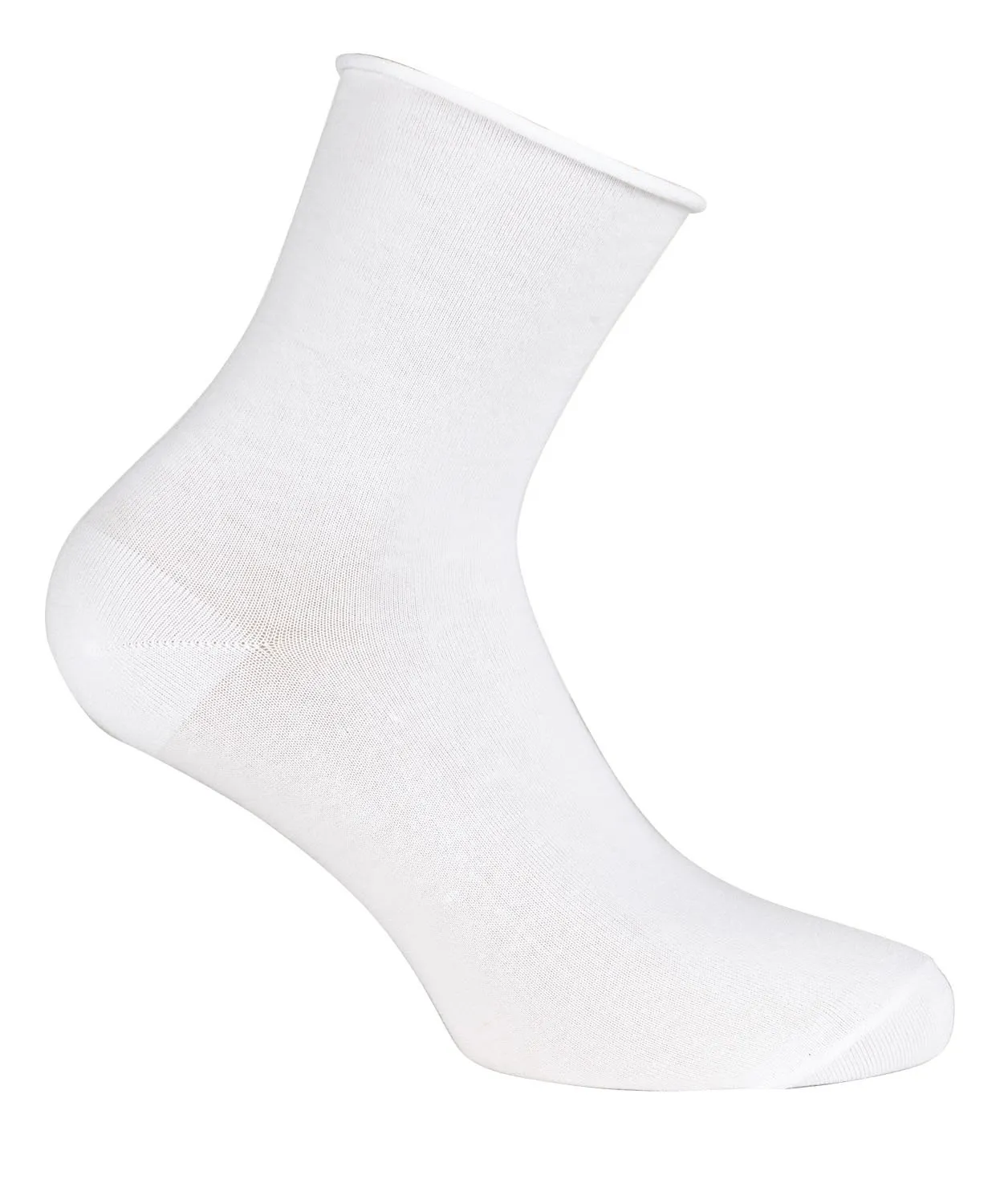 Chaussettes veloutées en coton mélangé Blanc