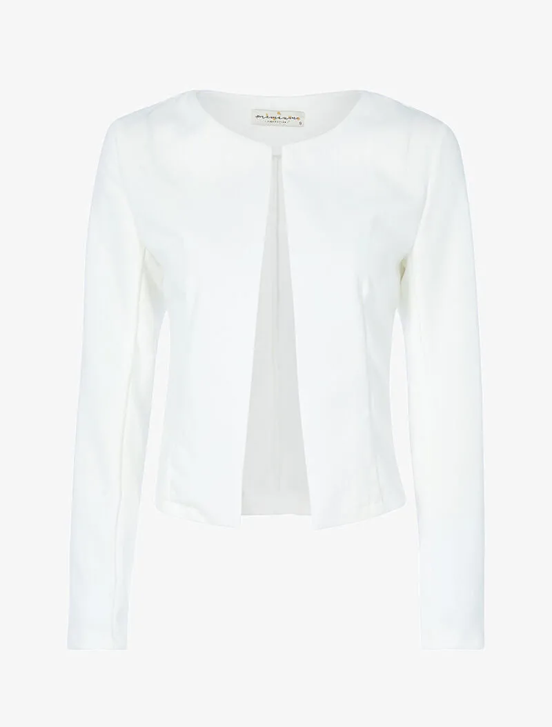 Veste ouverte unie - ecru