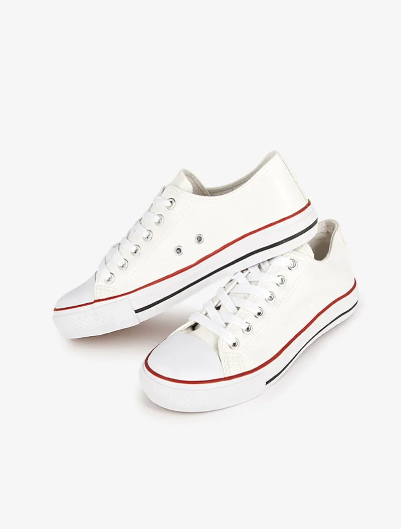 Tennis en simili - blanc