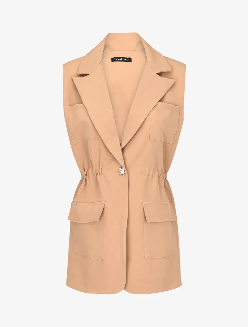 Blazer cintrée stylisée - taupe