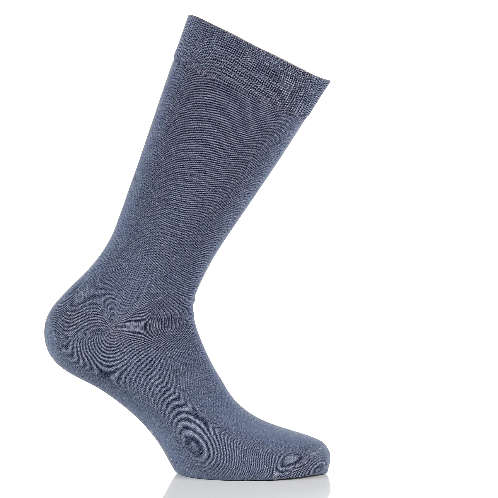 Chaussettes mi-hautes en coton mélangé Bleu
