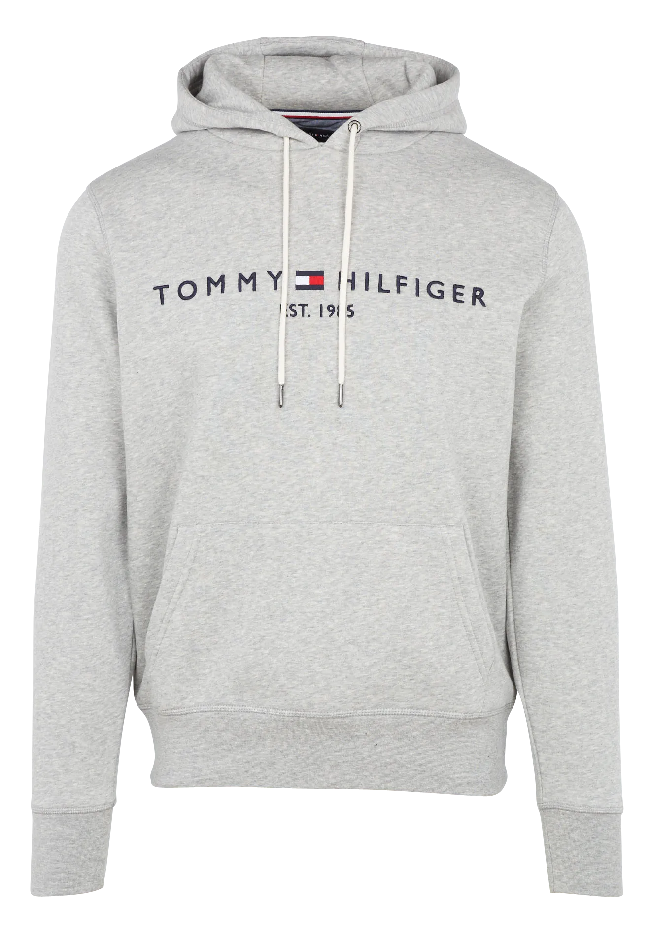 Sweat à capuche regular-fit brodé en molleton Gris