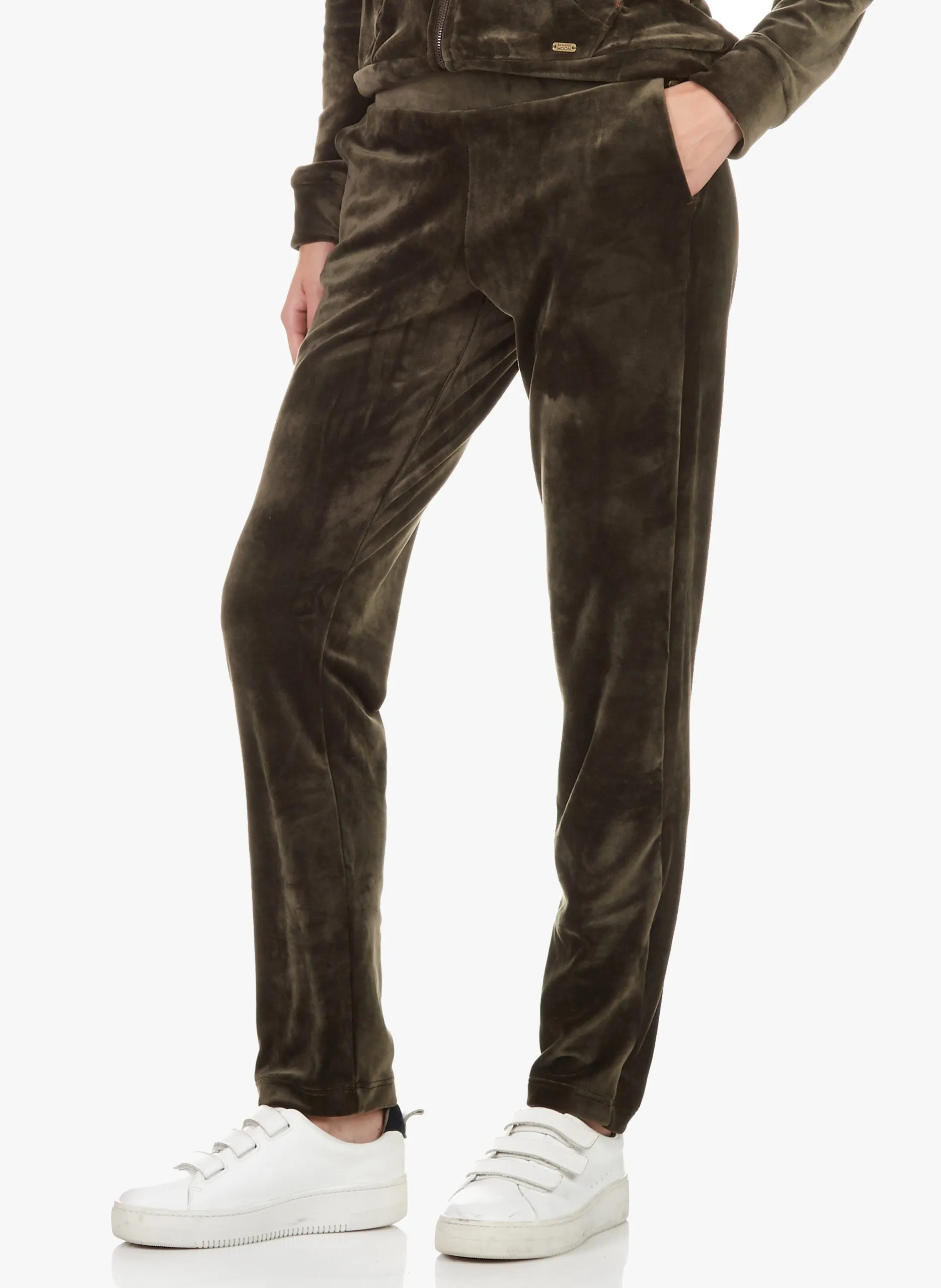 Pantalon de jogging en velours Kaki KEENAN SEALAKE