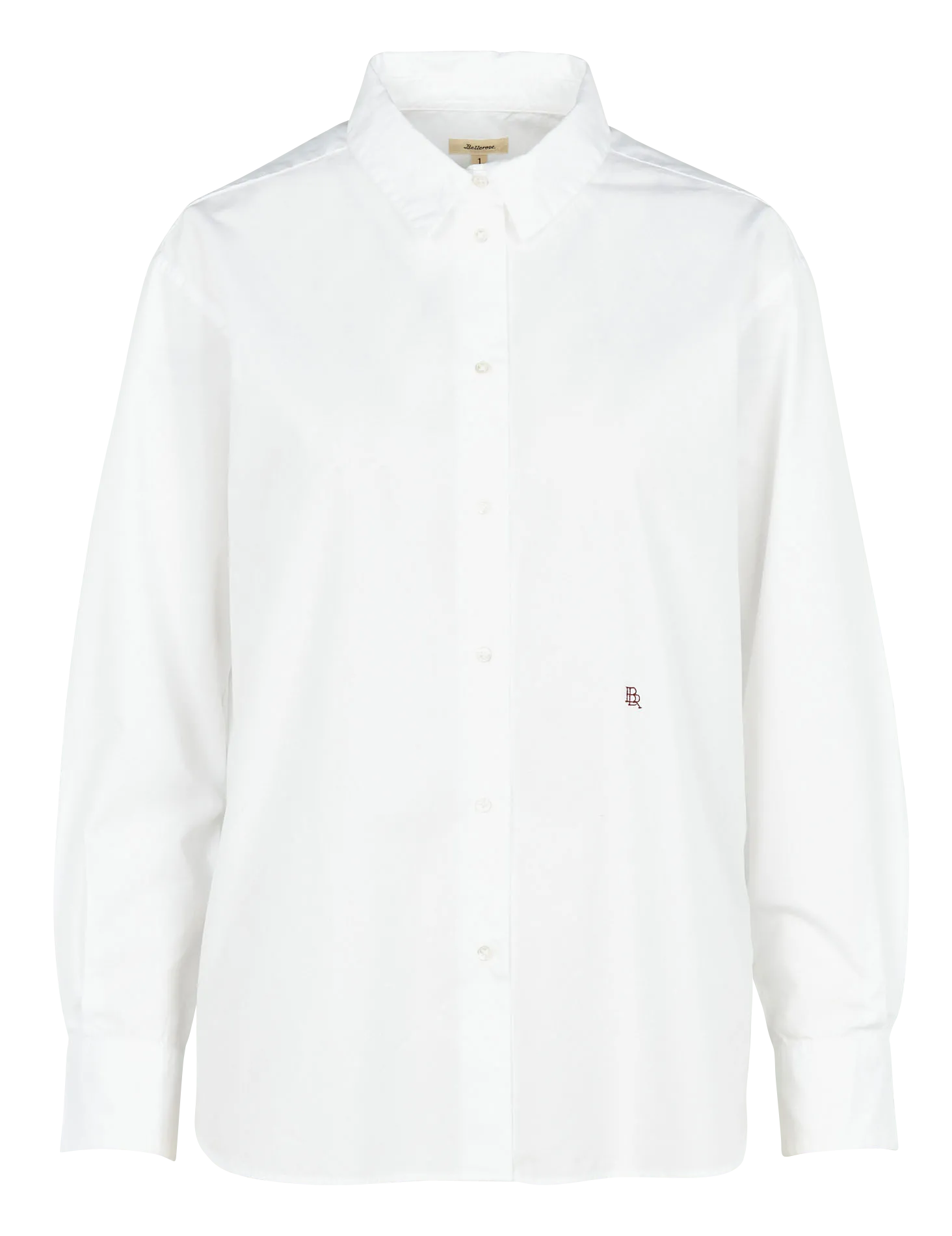 Chemise col classique en coton Blanc GASTOO