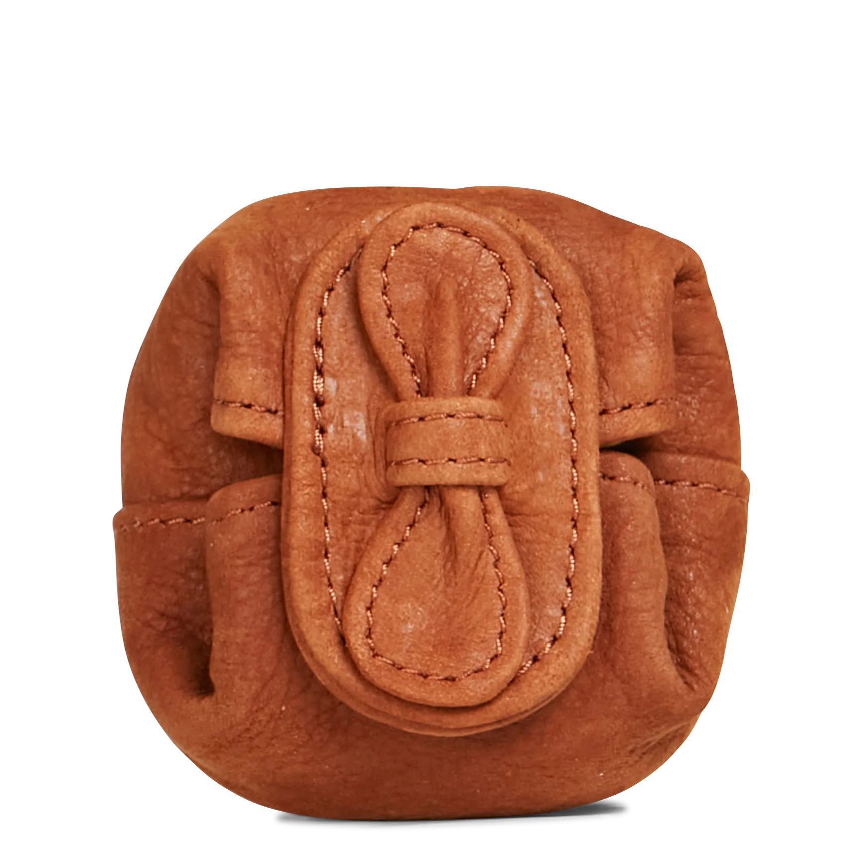 Porte-monnaie noeud en cuir Marron SWEETIE