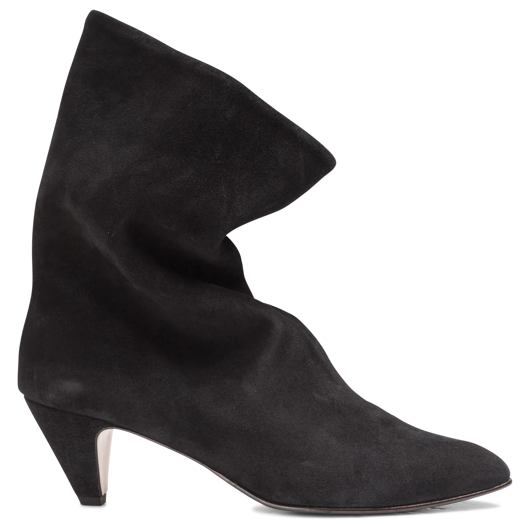 Bottines à talon en velours Noir VULLY 50