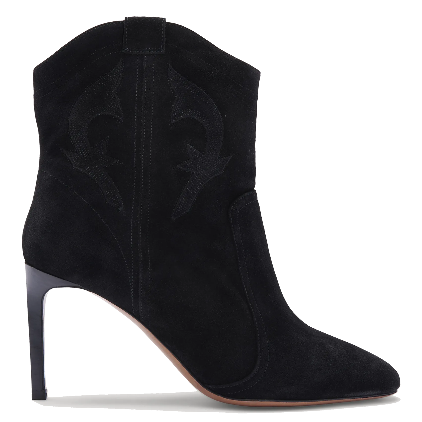 Bottines hautes en cuir Noir CAITLIN