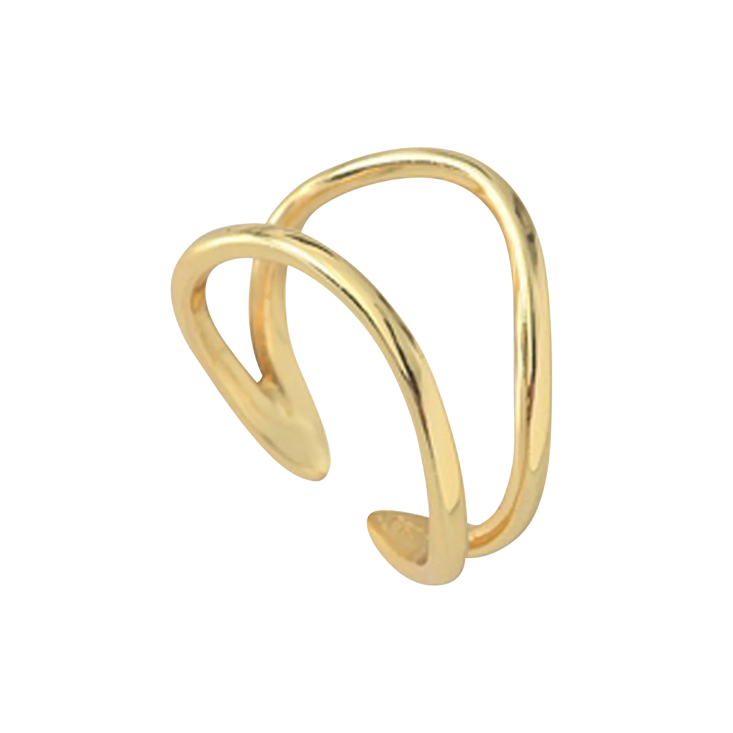 Bague ajustable en laiton Doré