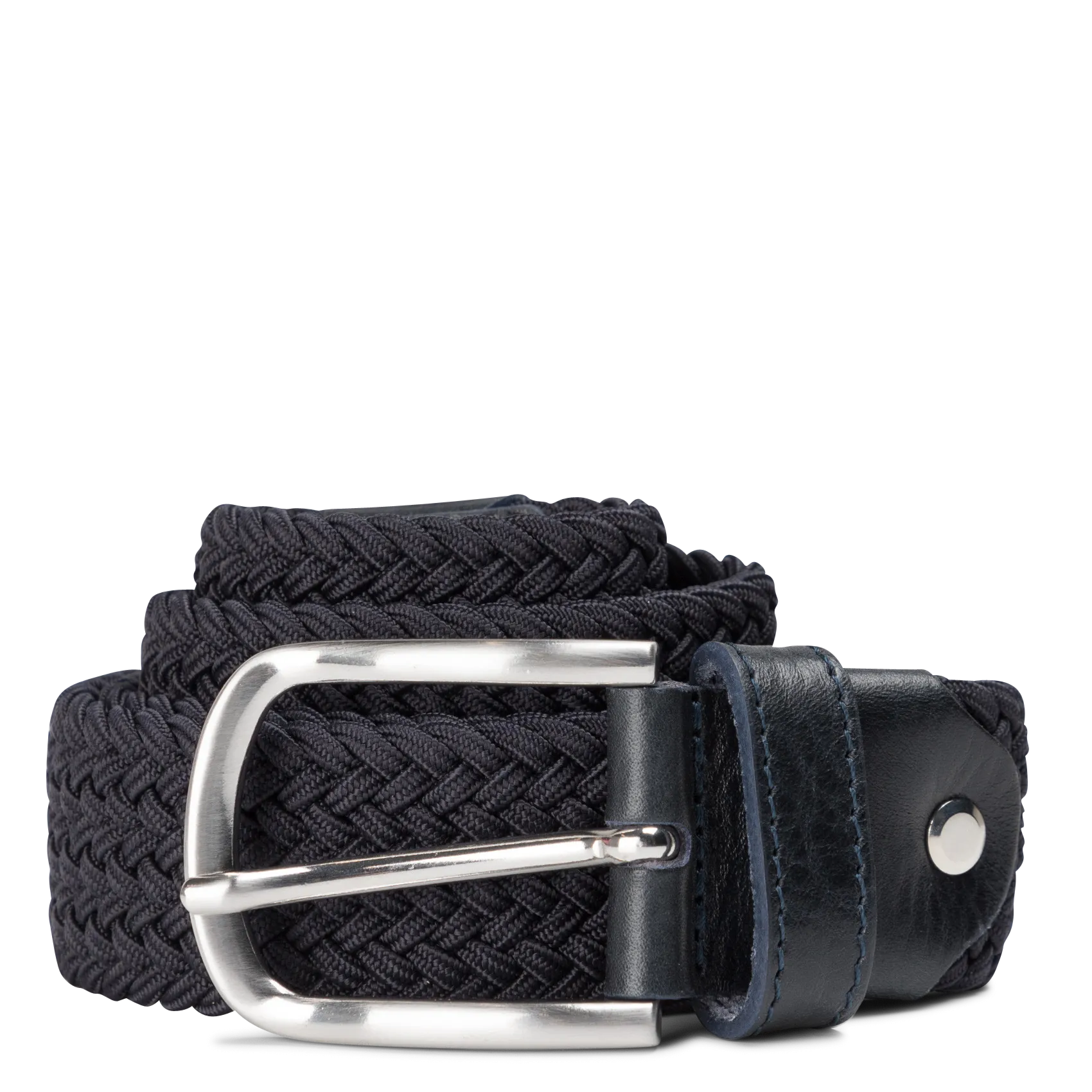 Ceinture tressée à boucle Bleu