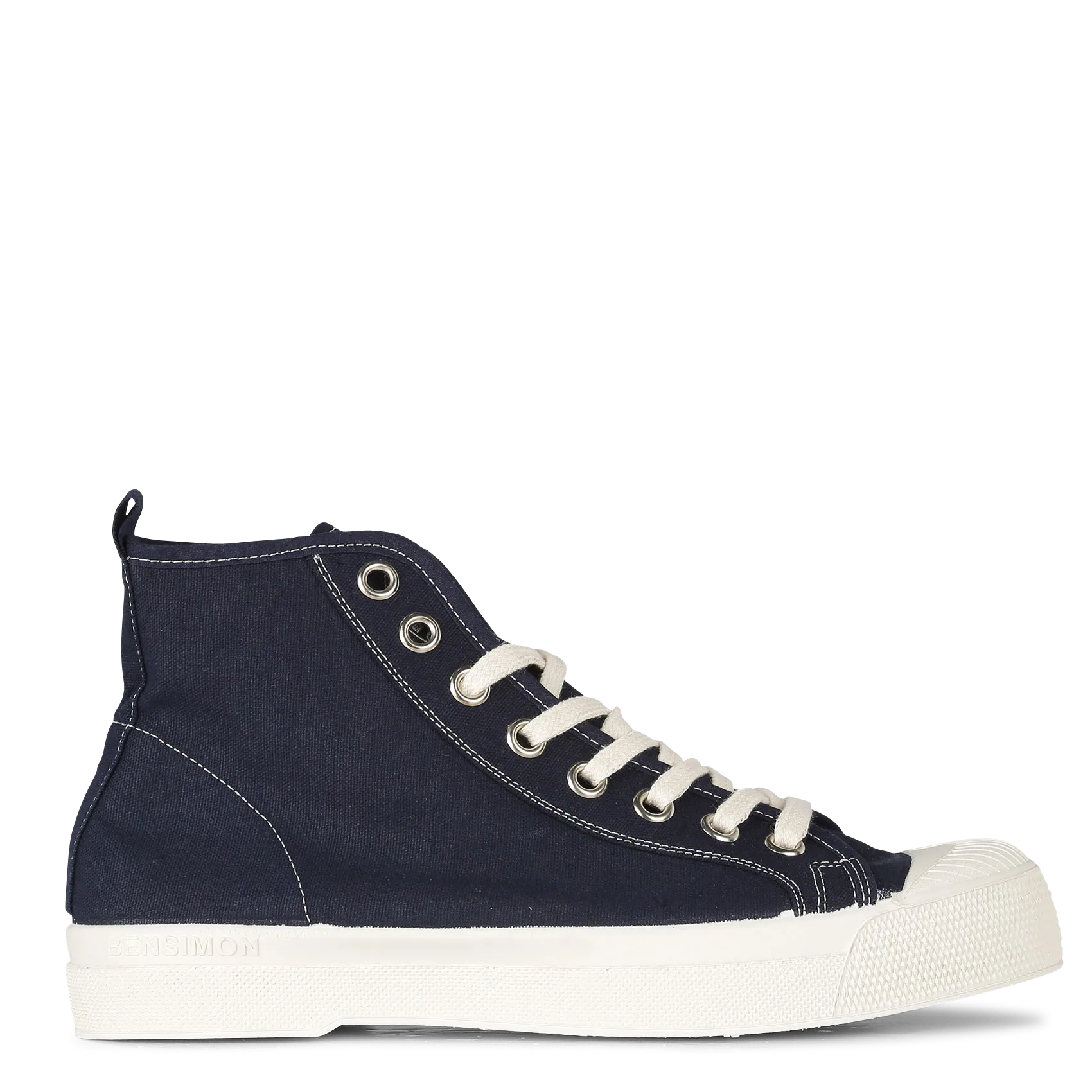 Baskets montantes en coton Bleu STELLA