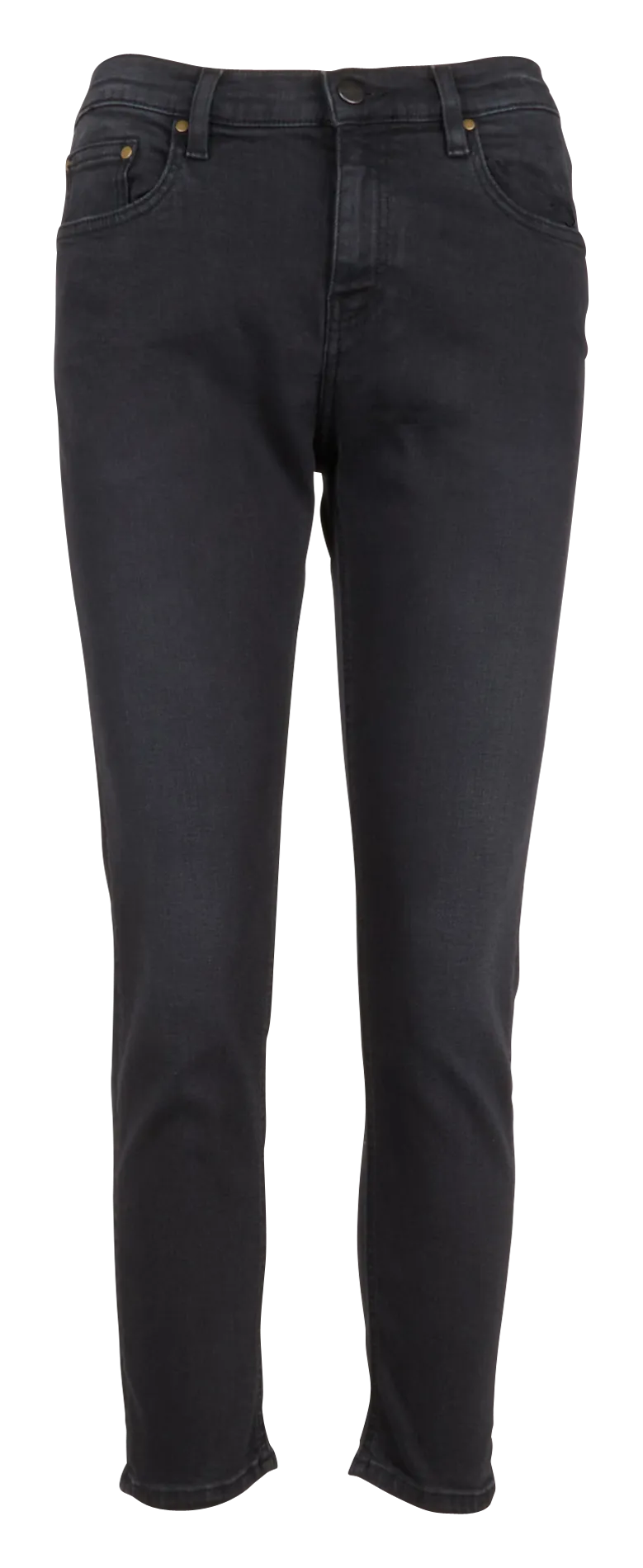 Jean droit 5 poches Noir CRYSTAL