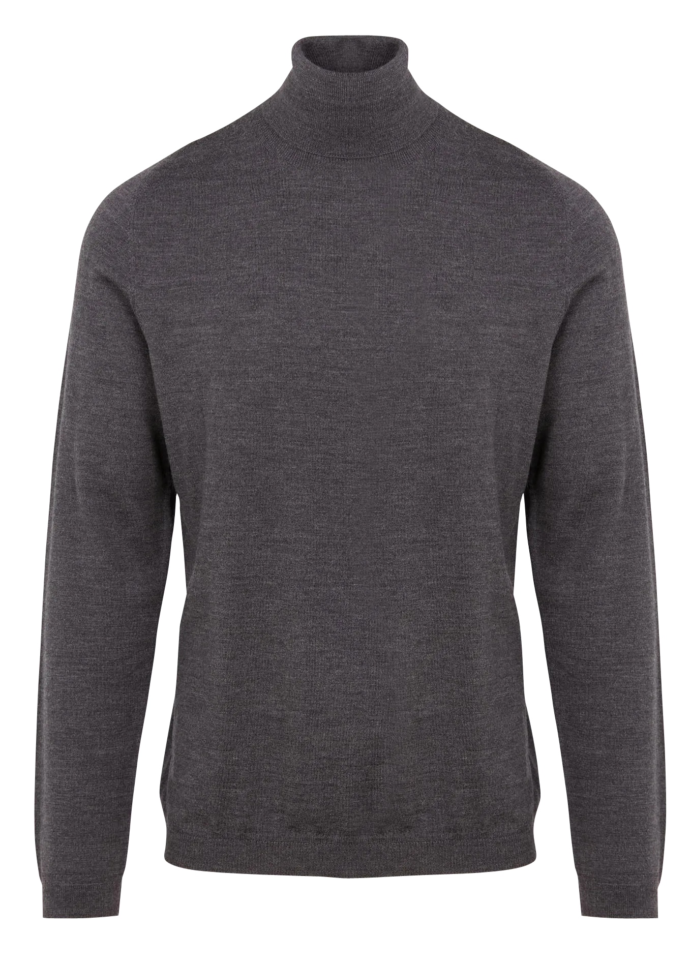 Col roulé regular-fit en laine Gris