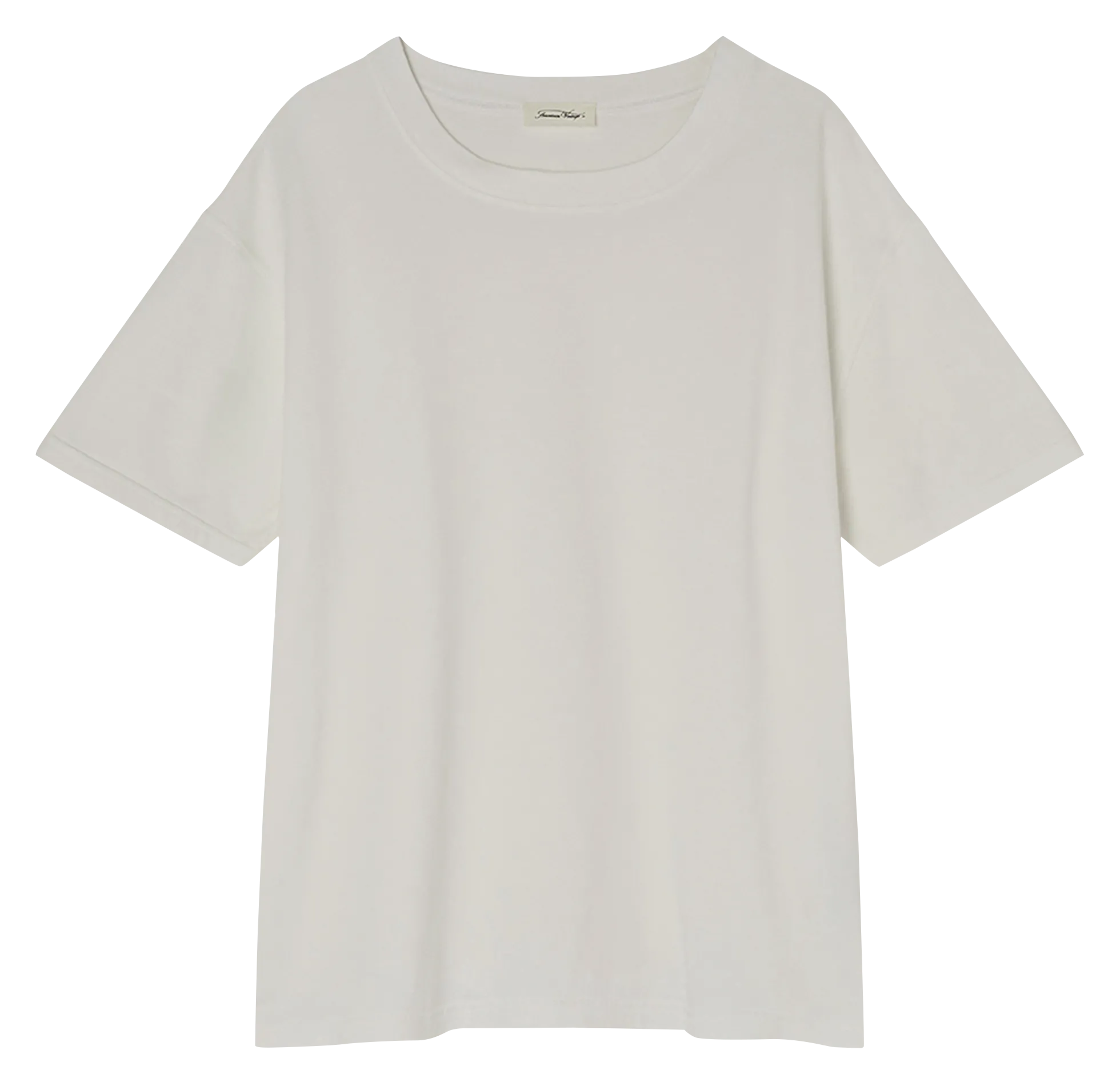 Tee-shirt ample col rond en coton Blanc FIZVALLEY