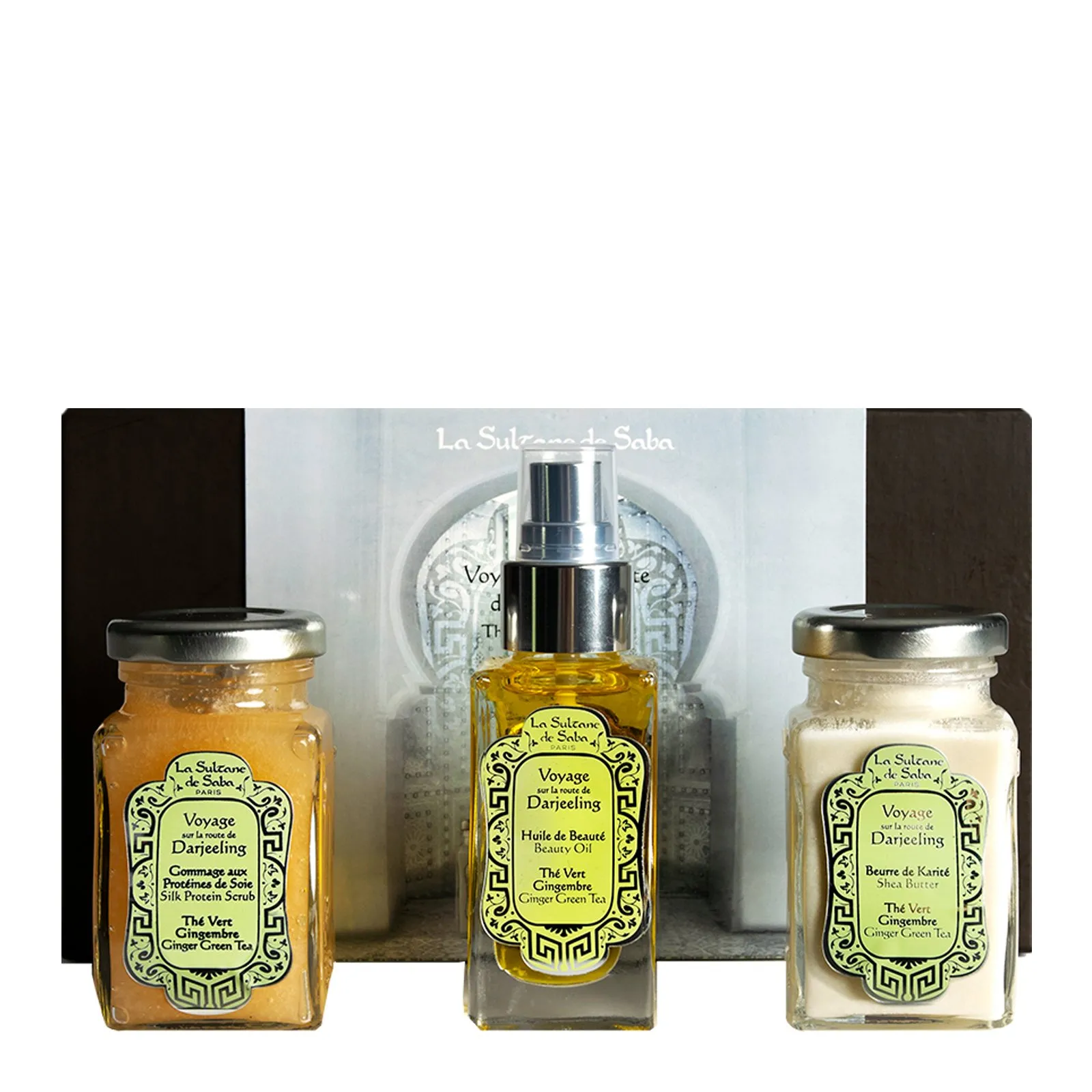 Coffret Soins Voyage sur la Route de Darjeeling Thé Vert Gingembre