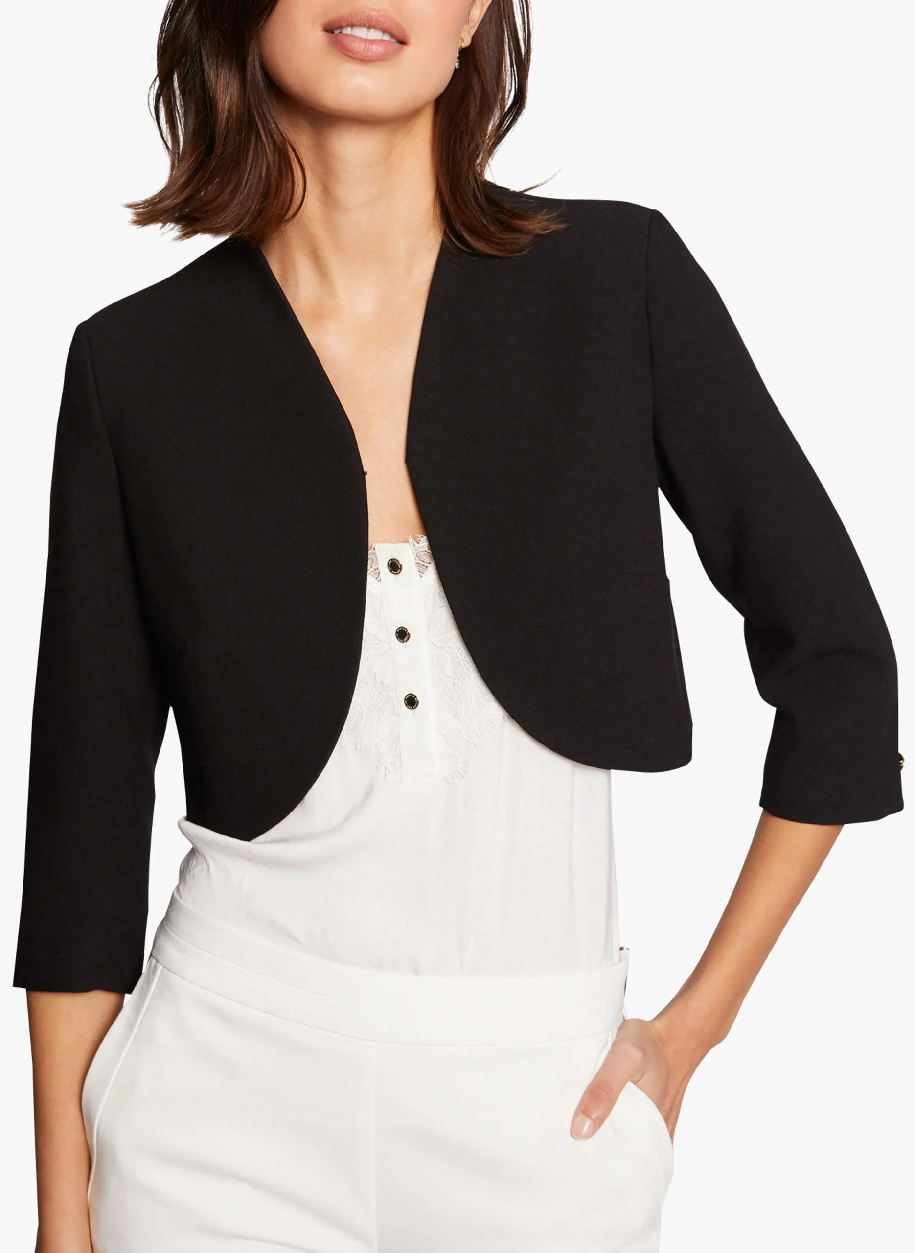 Veste boléro droite Marron 221-VELEO.F