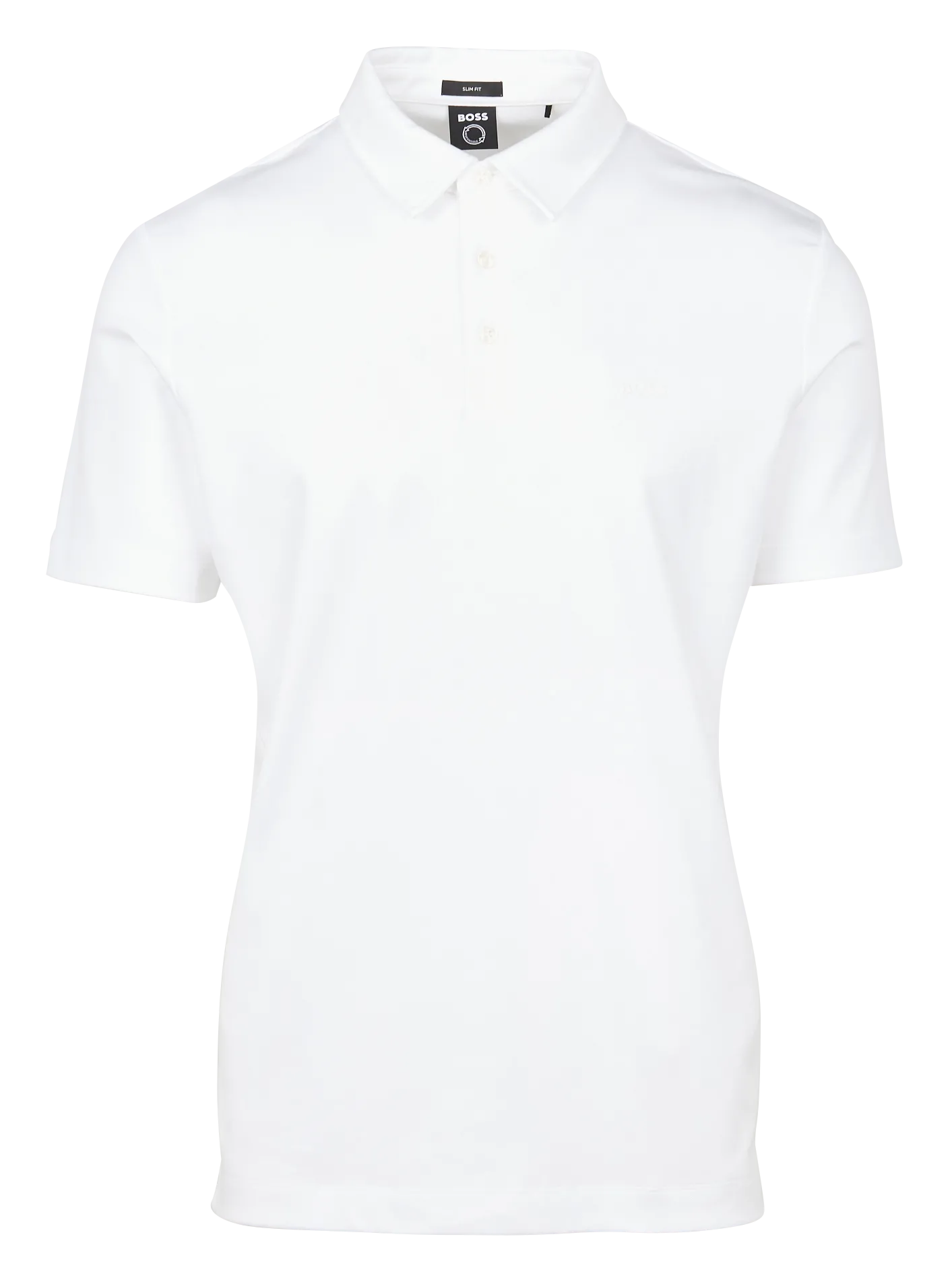 Polo slim-fit en coton Blanc