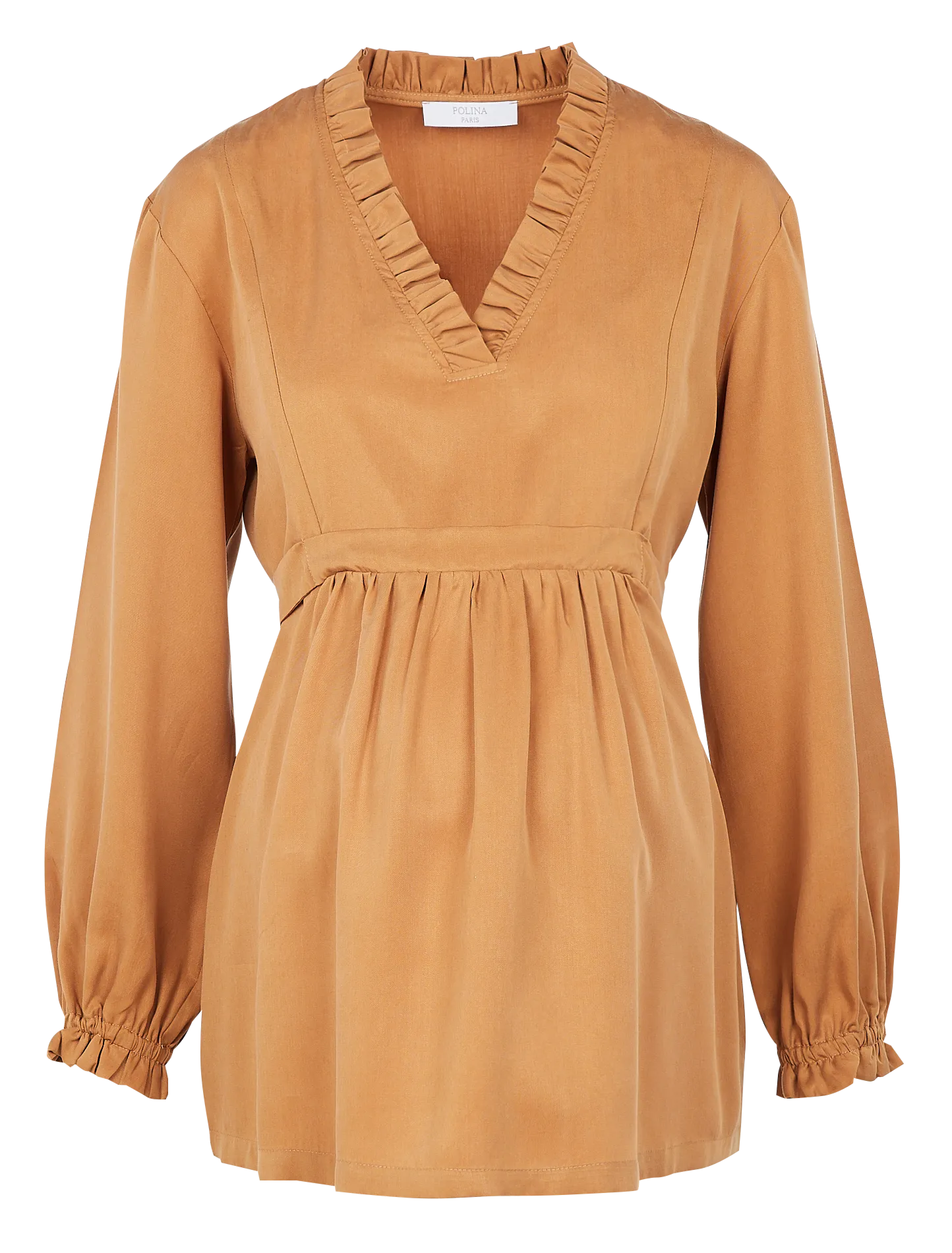 Top de grossesse manches longues Marron Praha