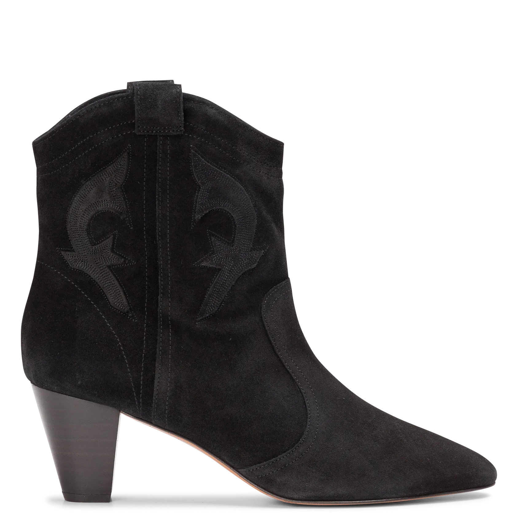 Bottines en cuir de vachette Noir CASEY