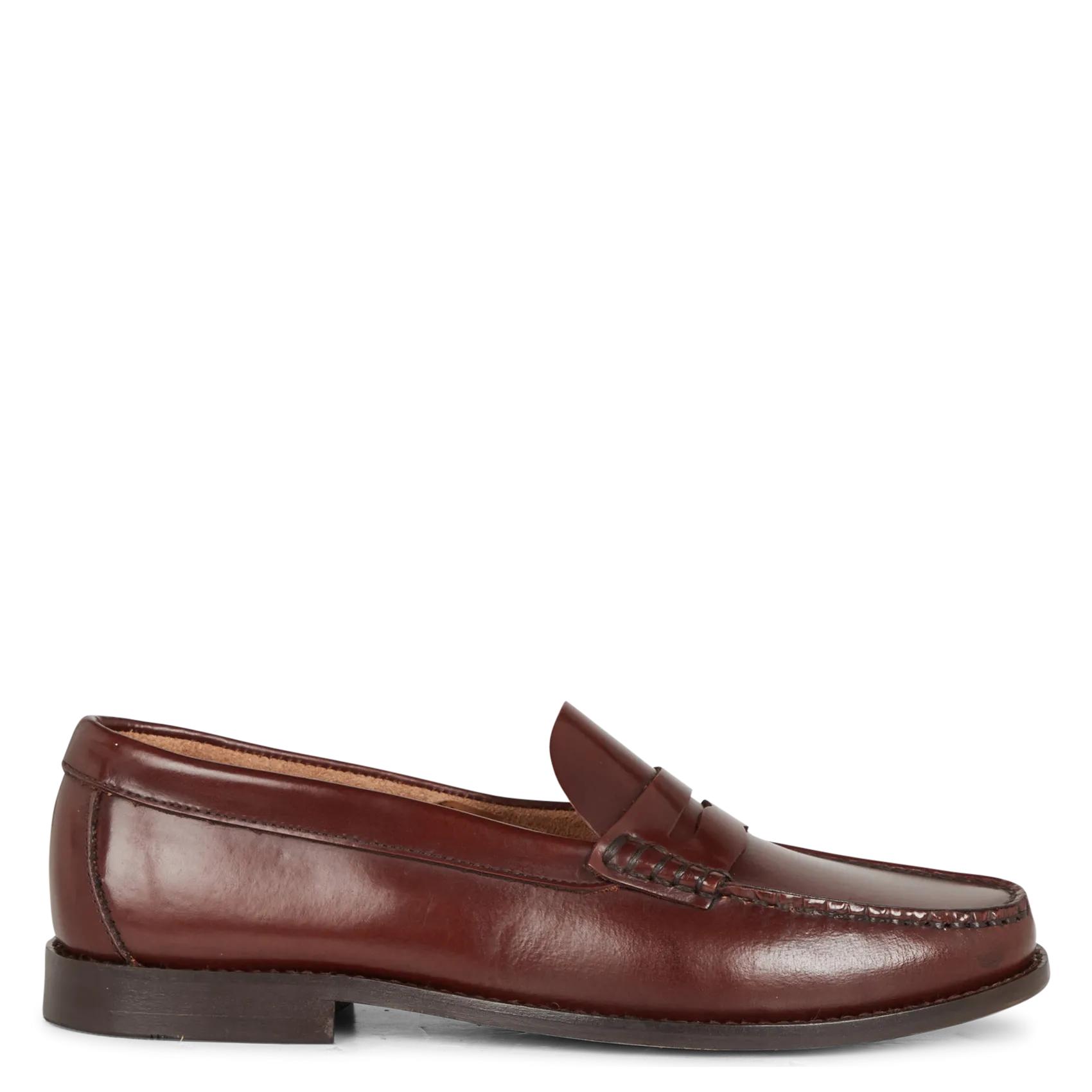 Mocassins en cuir glacé Marron ODELYA