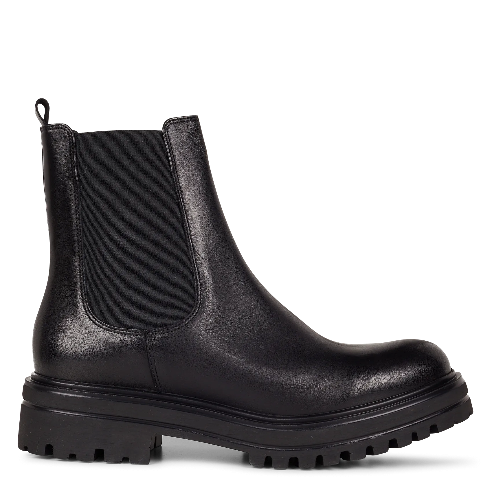 Boots Chelsea en cuir Noir AMANDINE