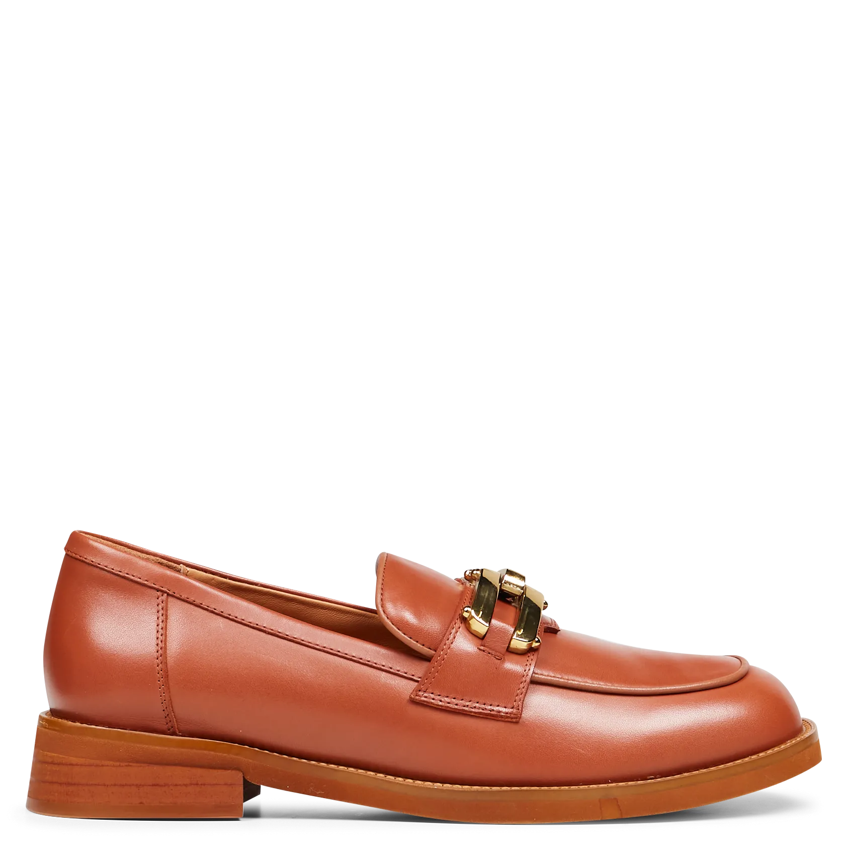 Mocassins en cuir Marron RIU