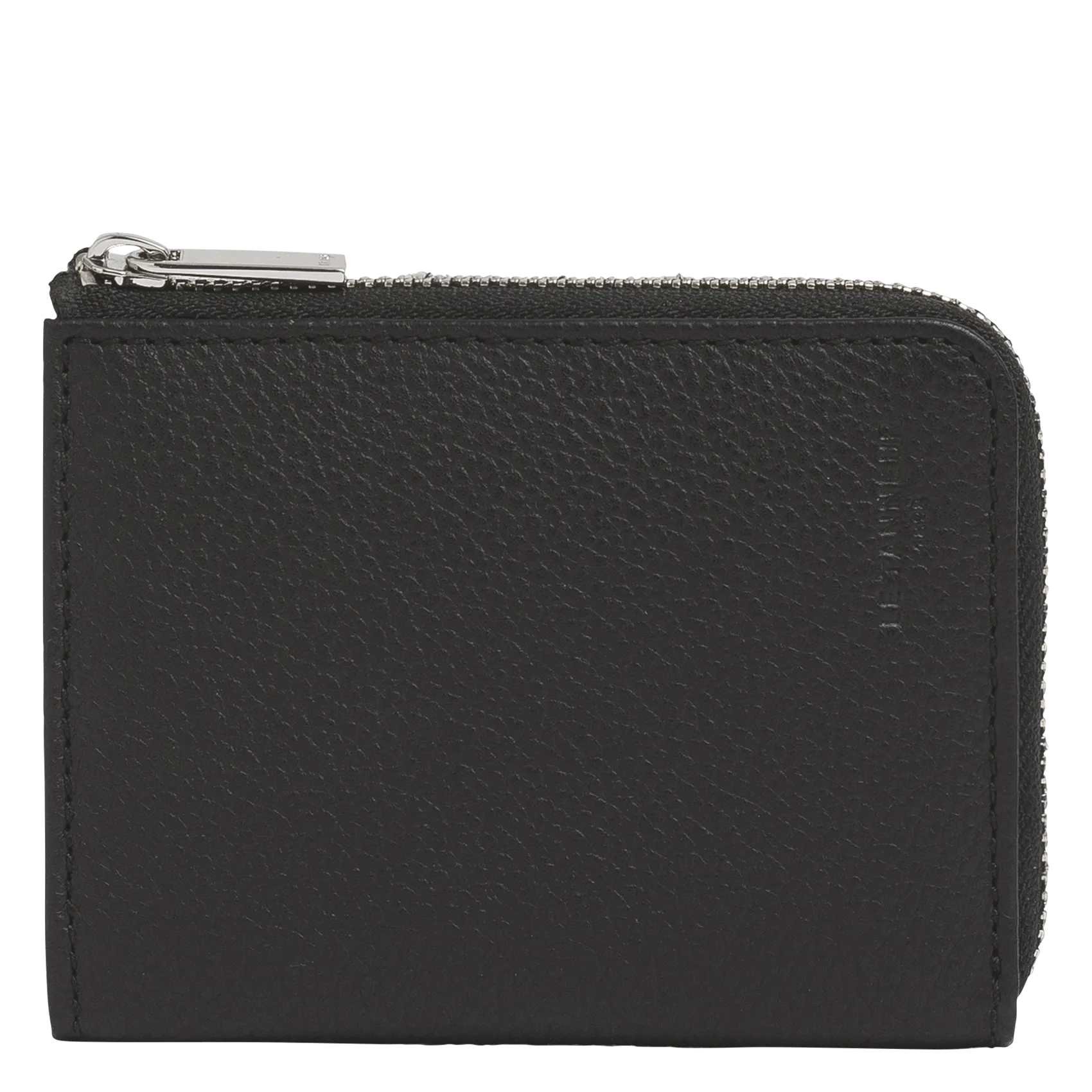 Porte-monnaie en cuir Noir CHARLES