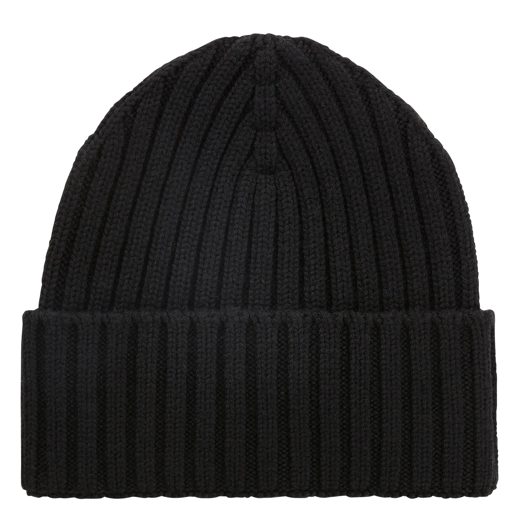 Bonnet en laine mérinos Noir