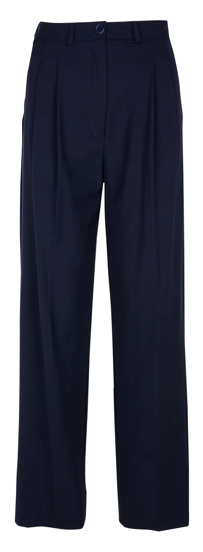 Pantalon à pinces en laine vierge mélangée Bleu FLORIDA