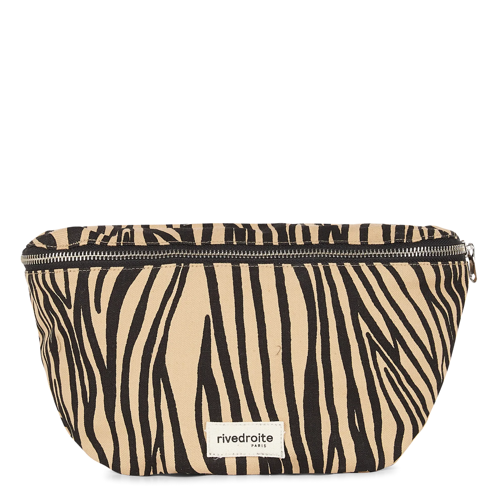 Sac banane imprimé en coton Beige CUSTINE XL