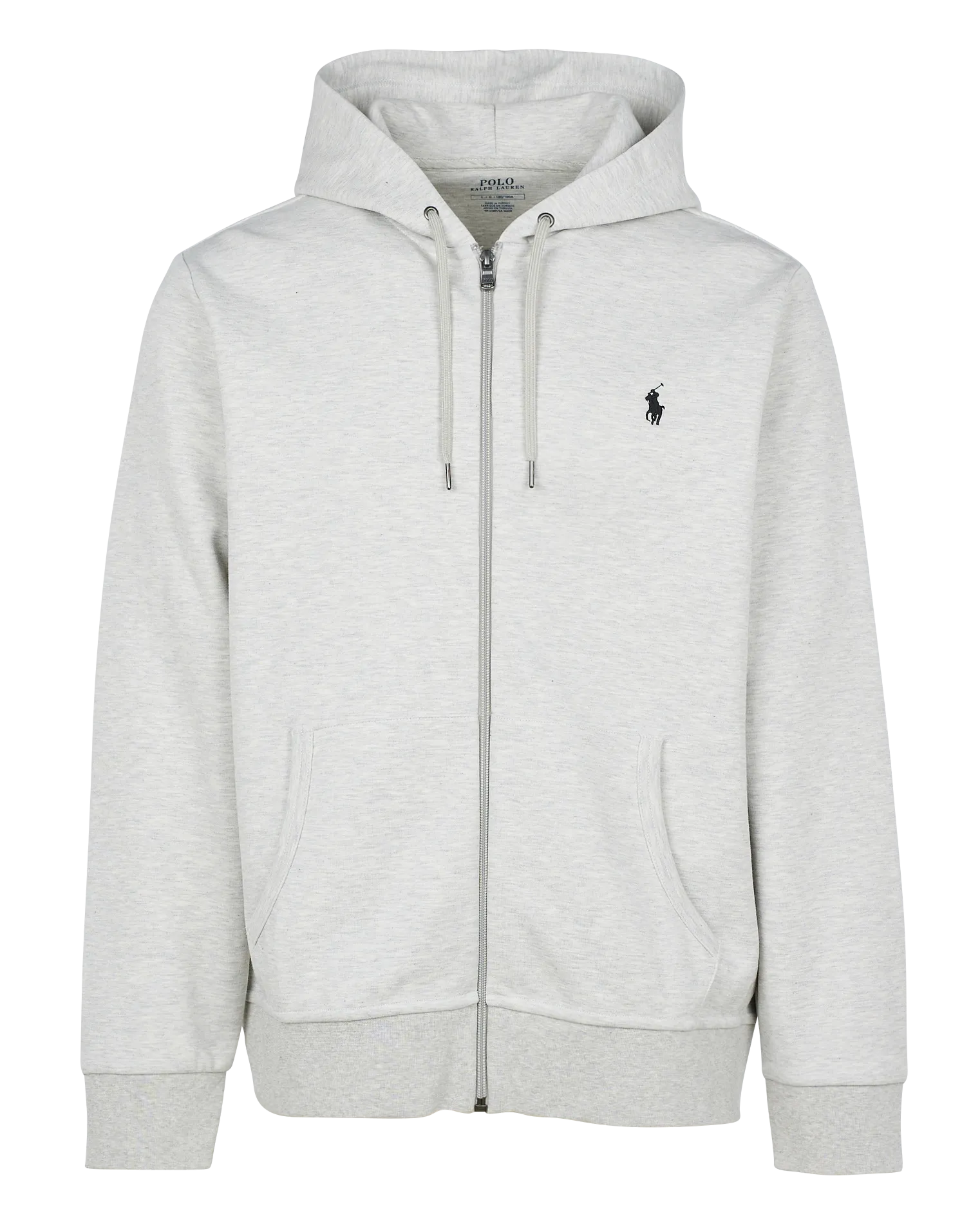 Sweat à capuche en coton mélangé Gris