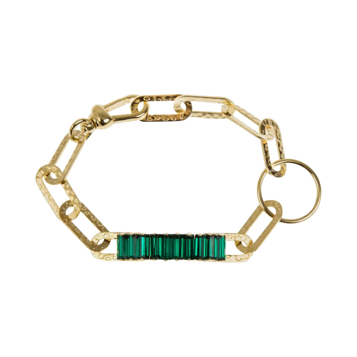 Bracelet en laiton doré Vert ZIGGY