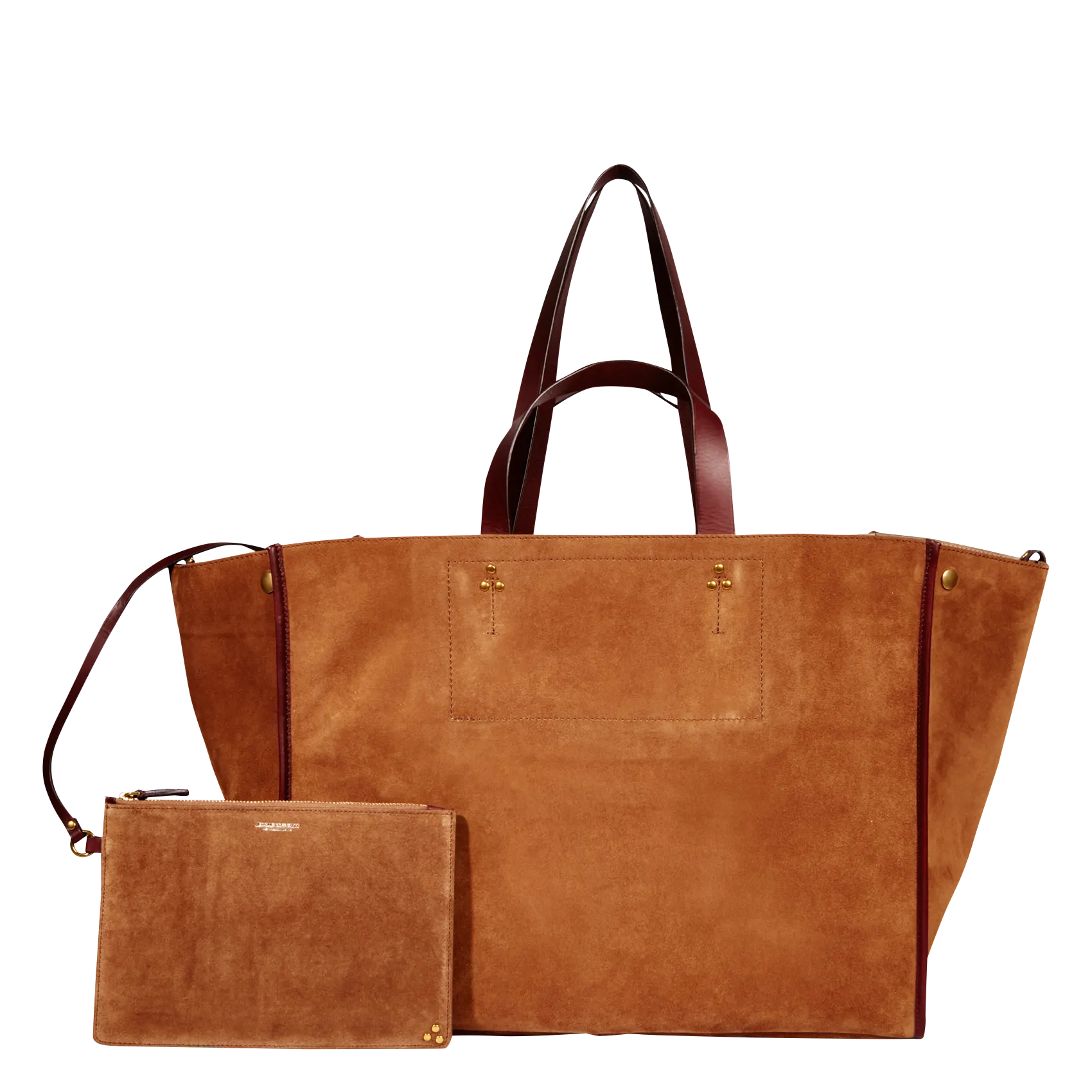 Sac cabas en cuir, porté main ou épaule Marron LEON L