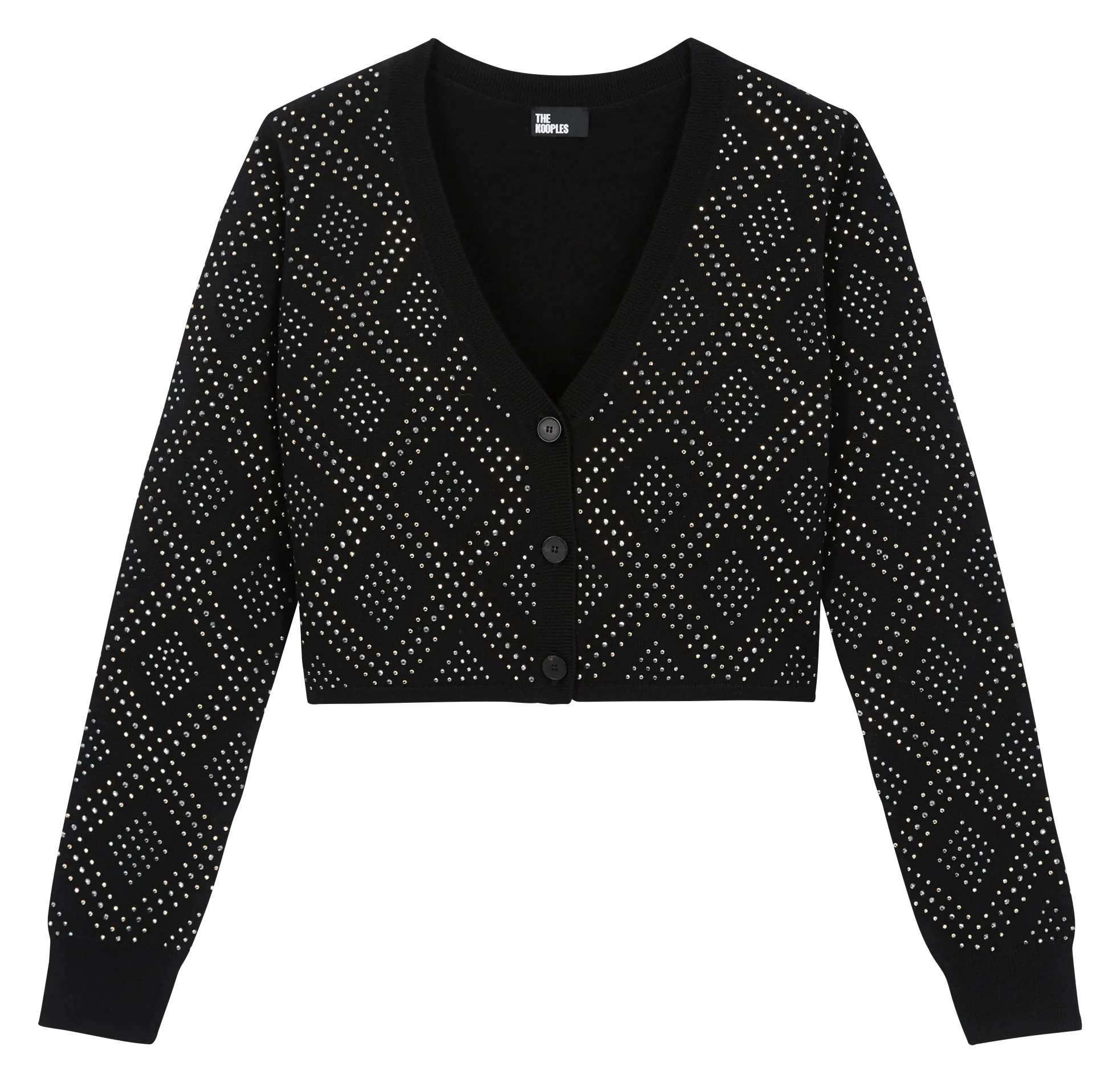 Gilet court en laine Noir