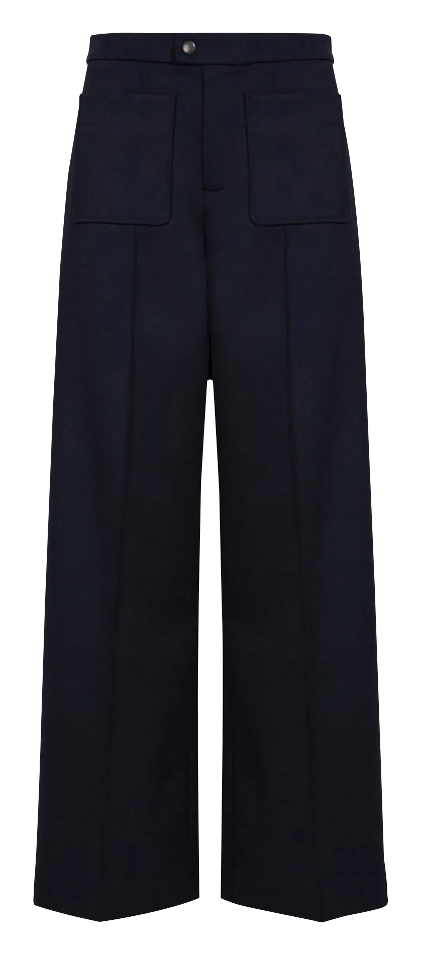 Pantalon droit en laine mélangée Noir HARRY