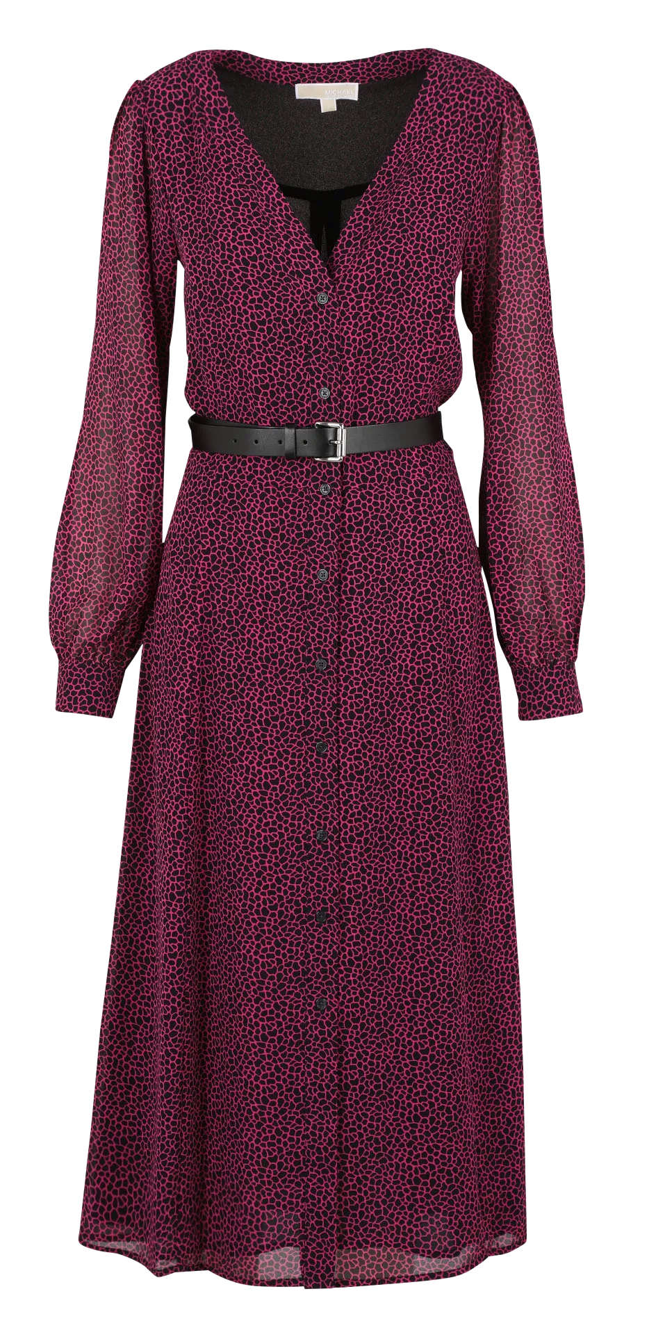 Robe longue imprimée Rose