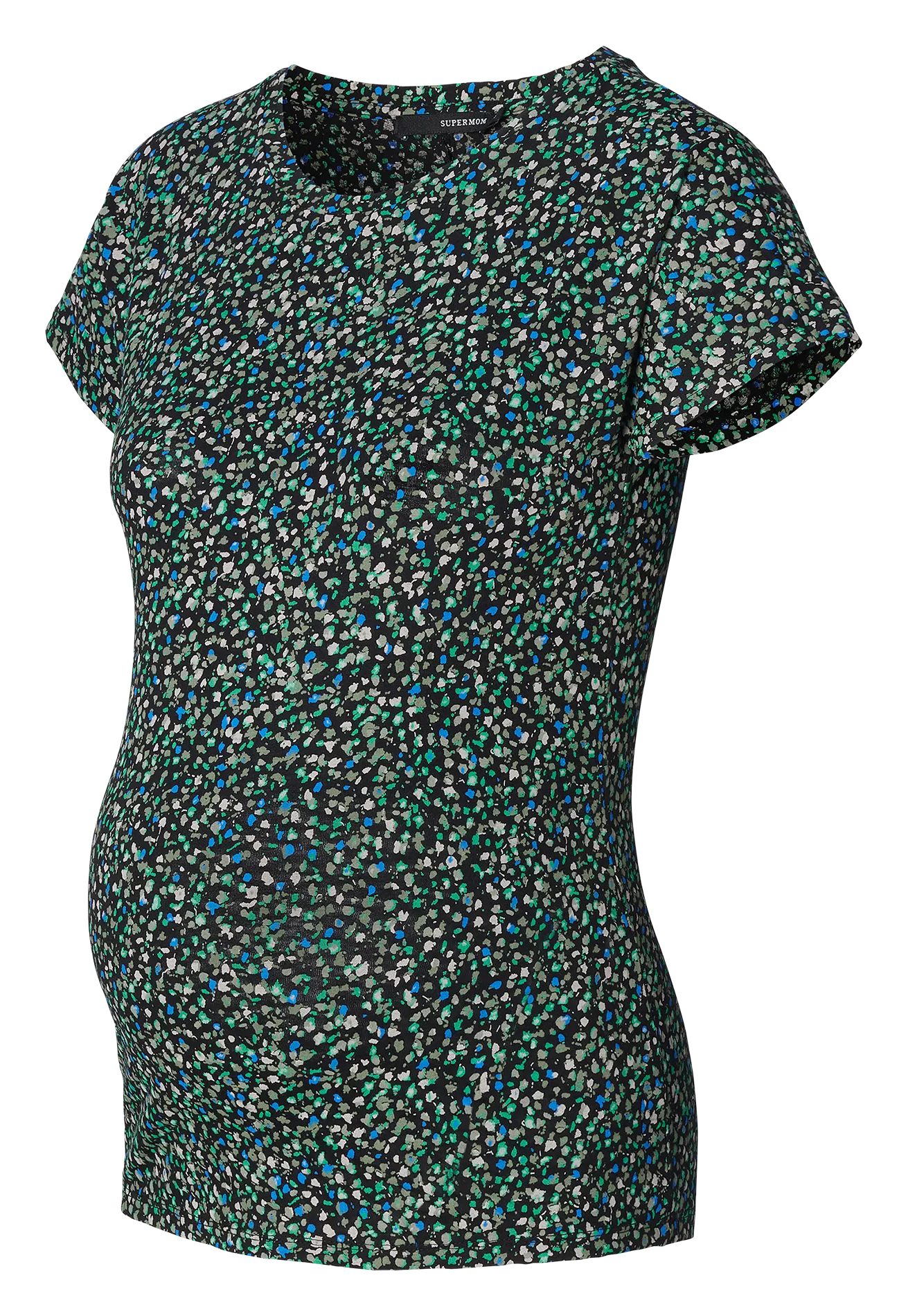 Tee-shirt de grossesse en viscose mélangée Noir ELKINS