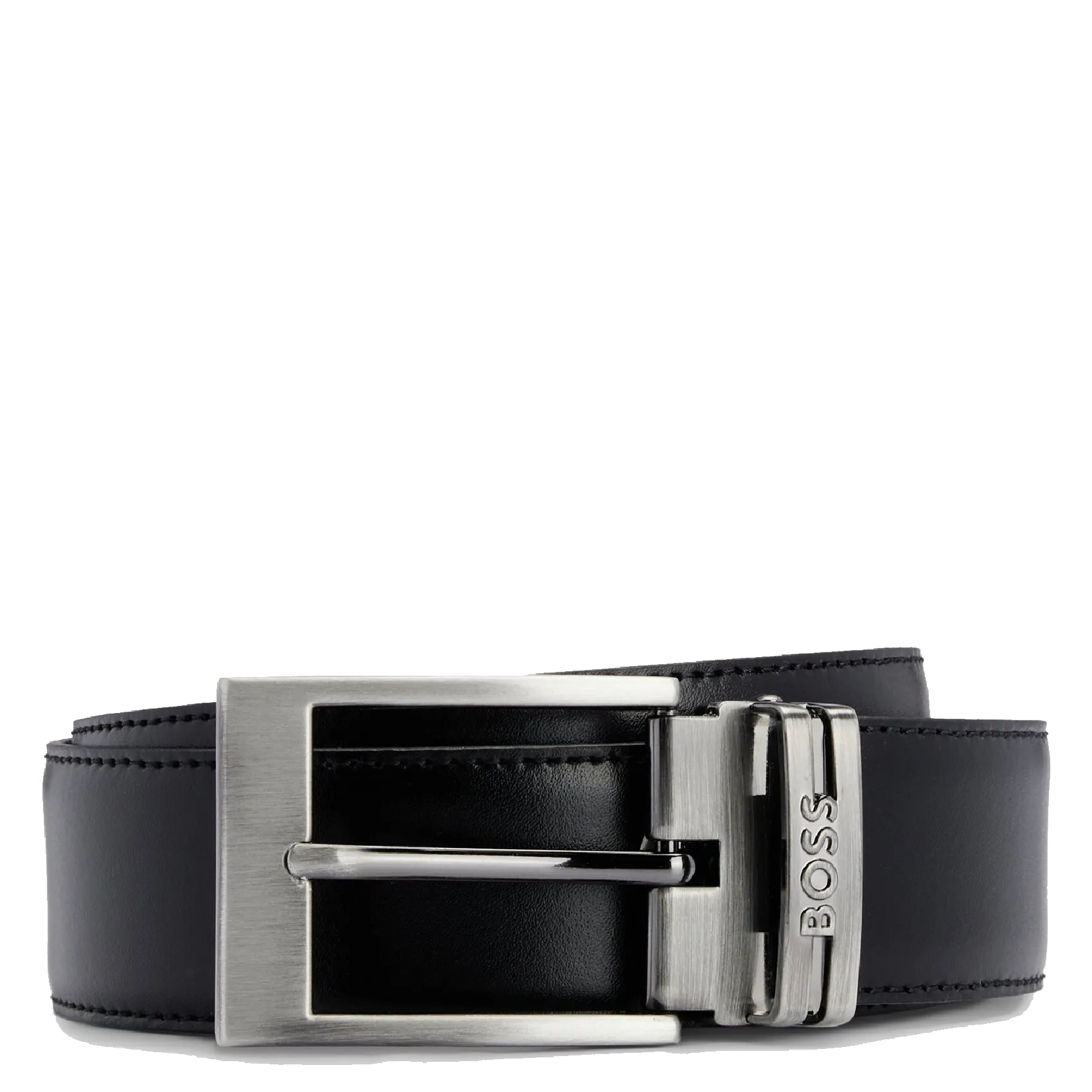 Ceinture réversible en cuir Noir