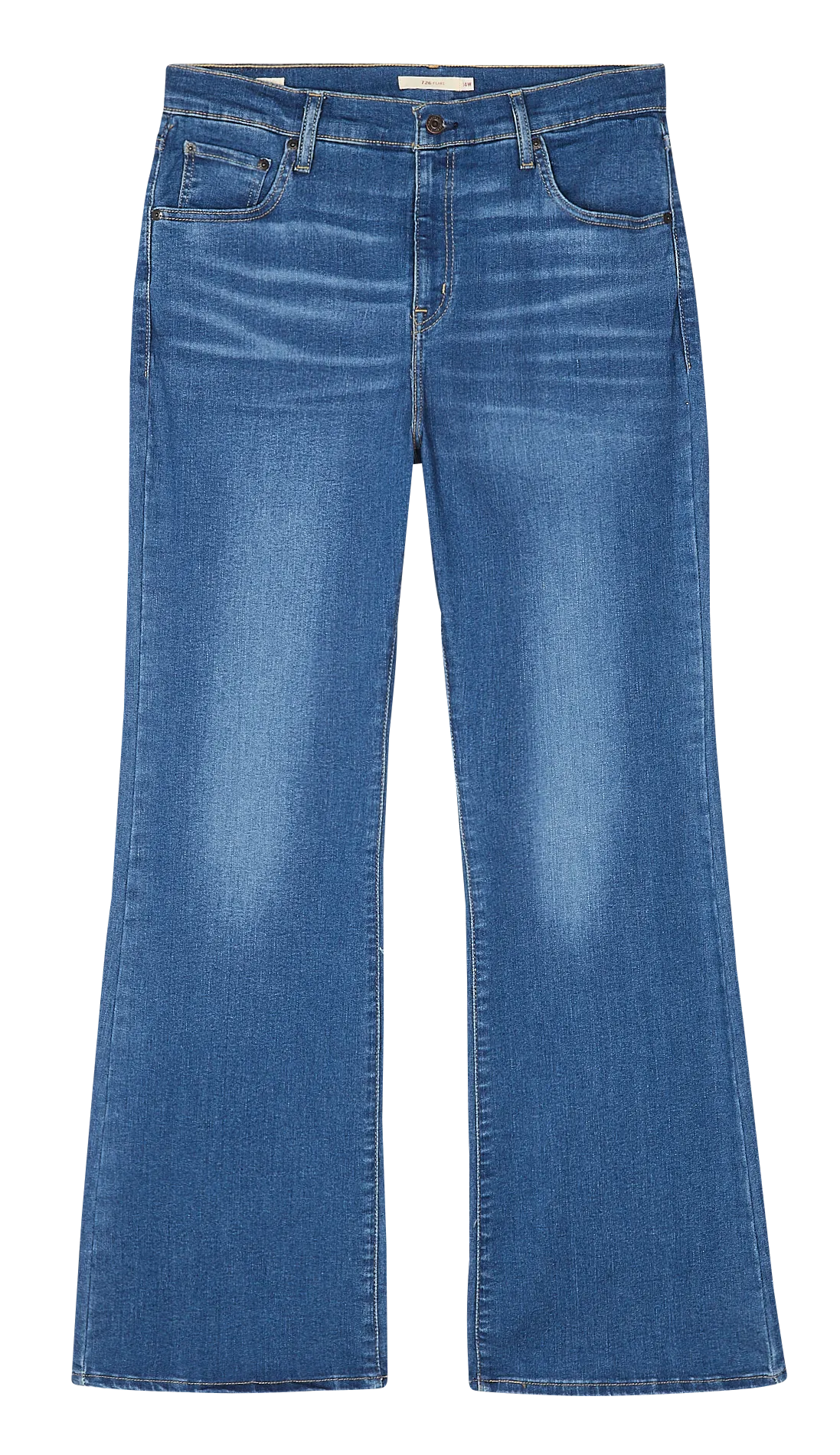 Jean flare délavé en coton mélangé Jean Délavé 726 PL HR FLARE