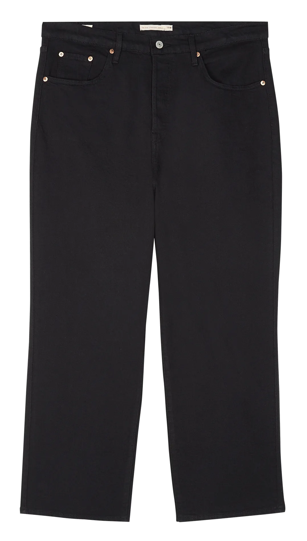 Jean droit en coton mélangé Noir PL RIBCAGE STRAIGHT ANK