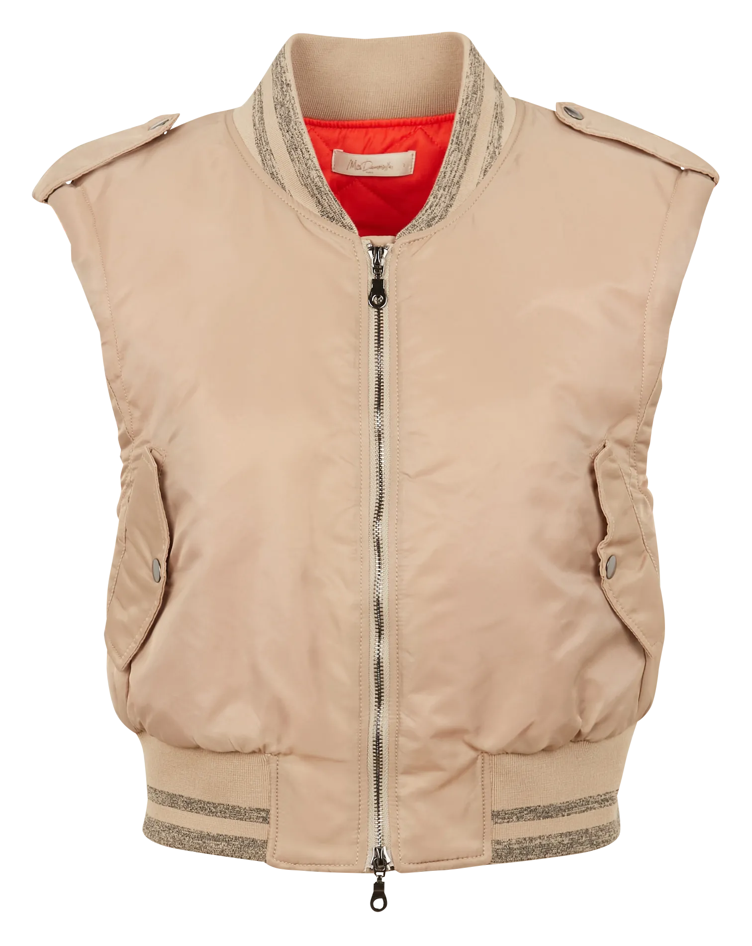 Blouson sans manches à franges Marron RUFF