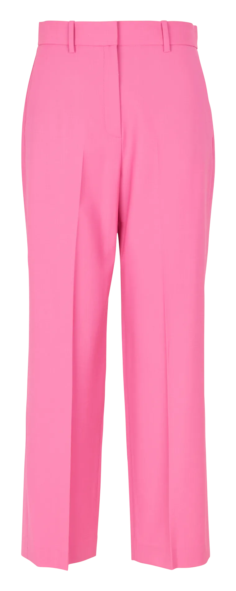 Pantalon à pince en laine mélangé Rose