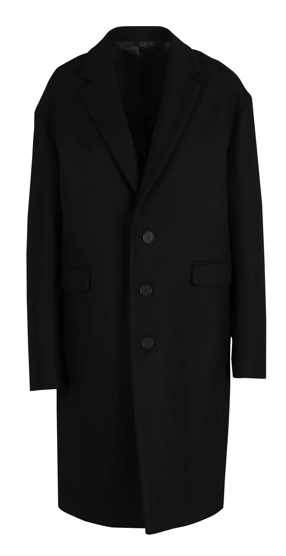 Manteau long col tailleur en laine Marron ADIEU