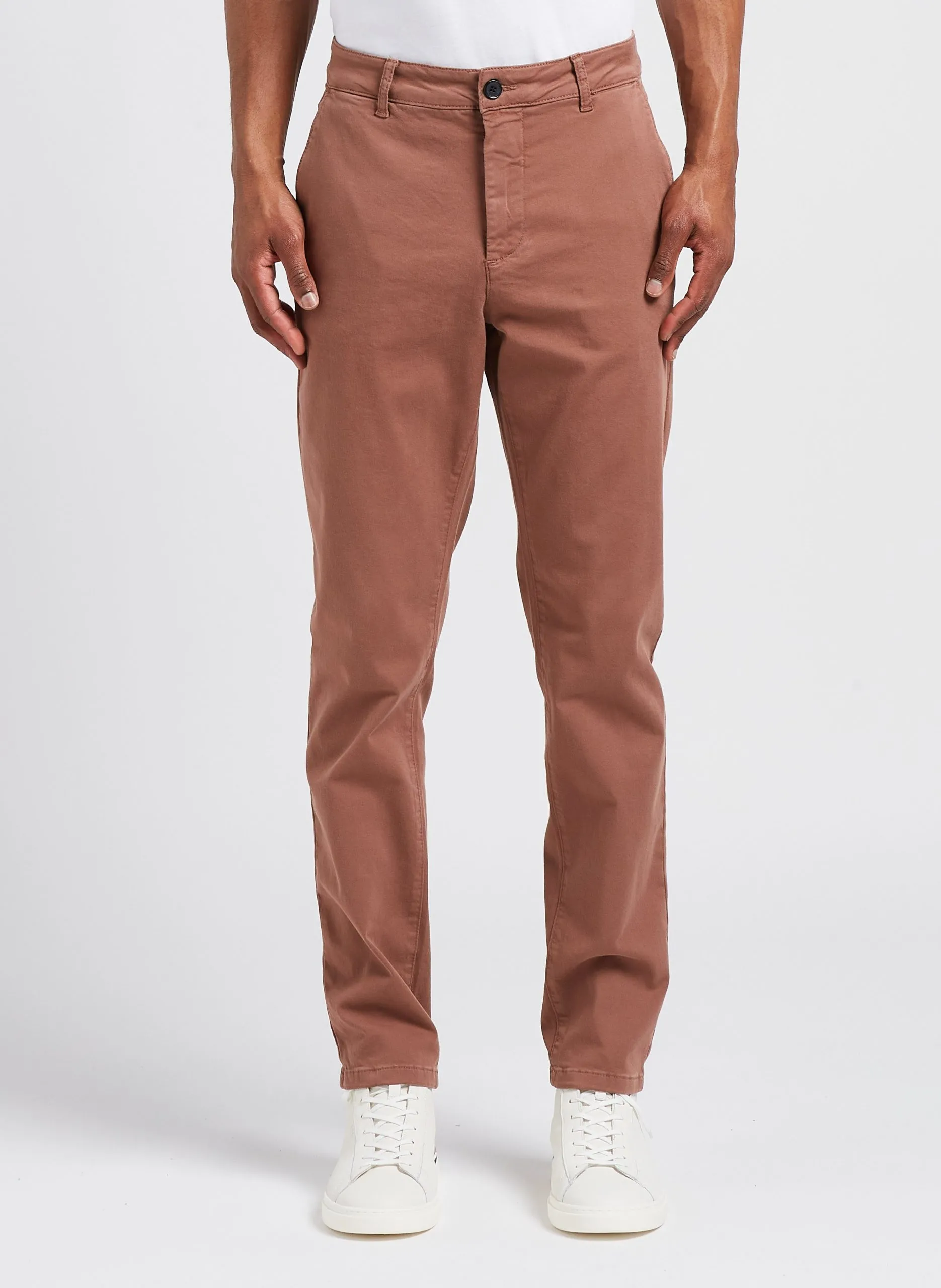 Pantalon droit en coton bio mélangé Multicolore LAVIS