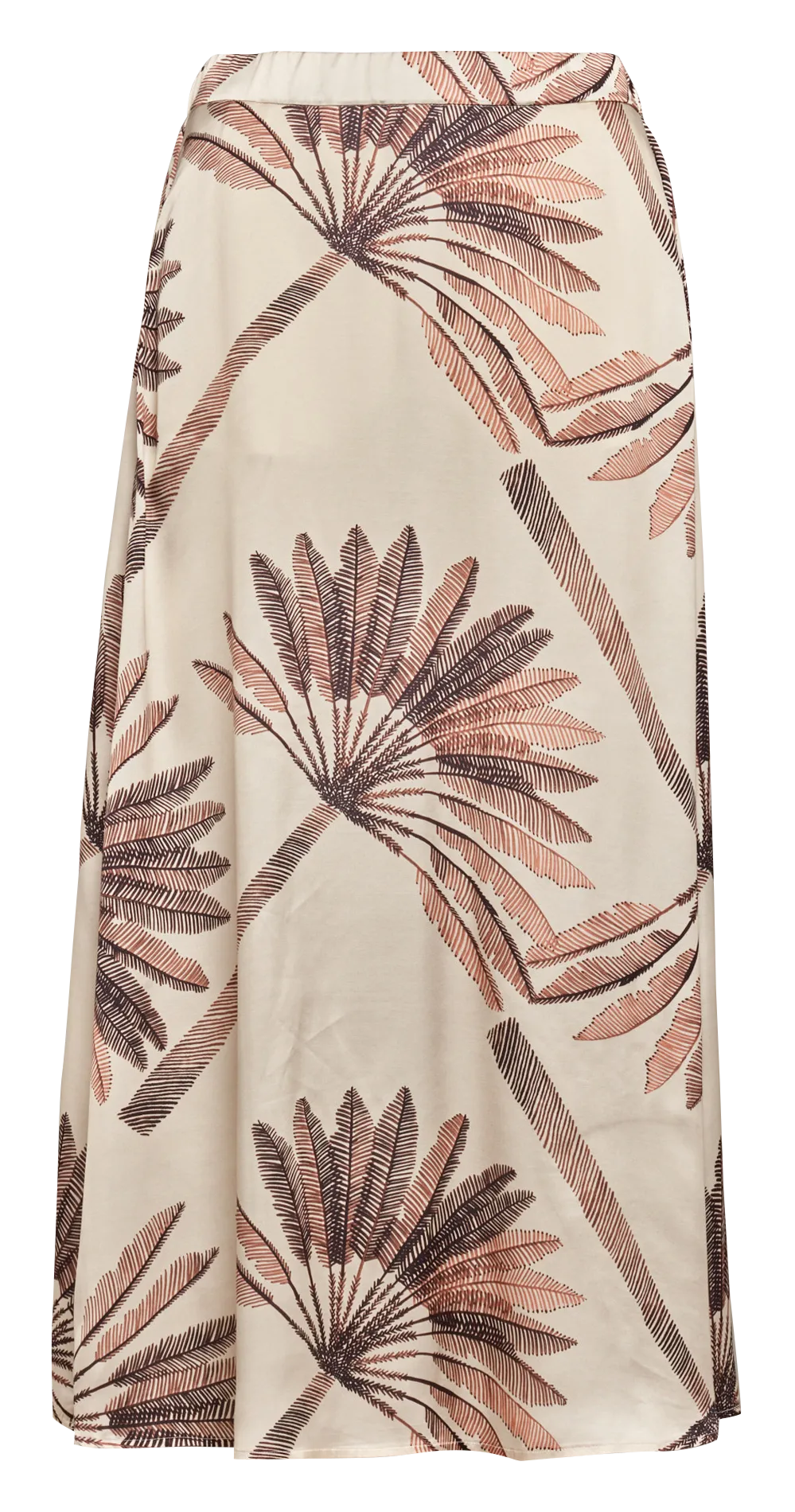 Jupe mi-longue imprimée Beige JABO