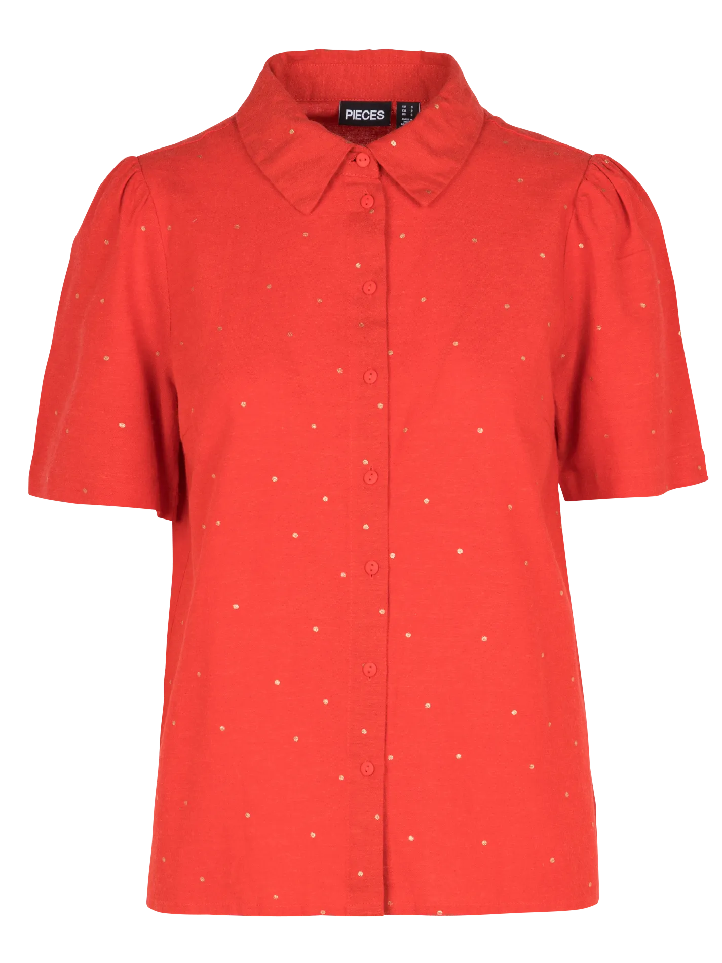Chemise col classique imprimé Rouge VILMA