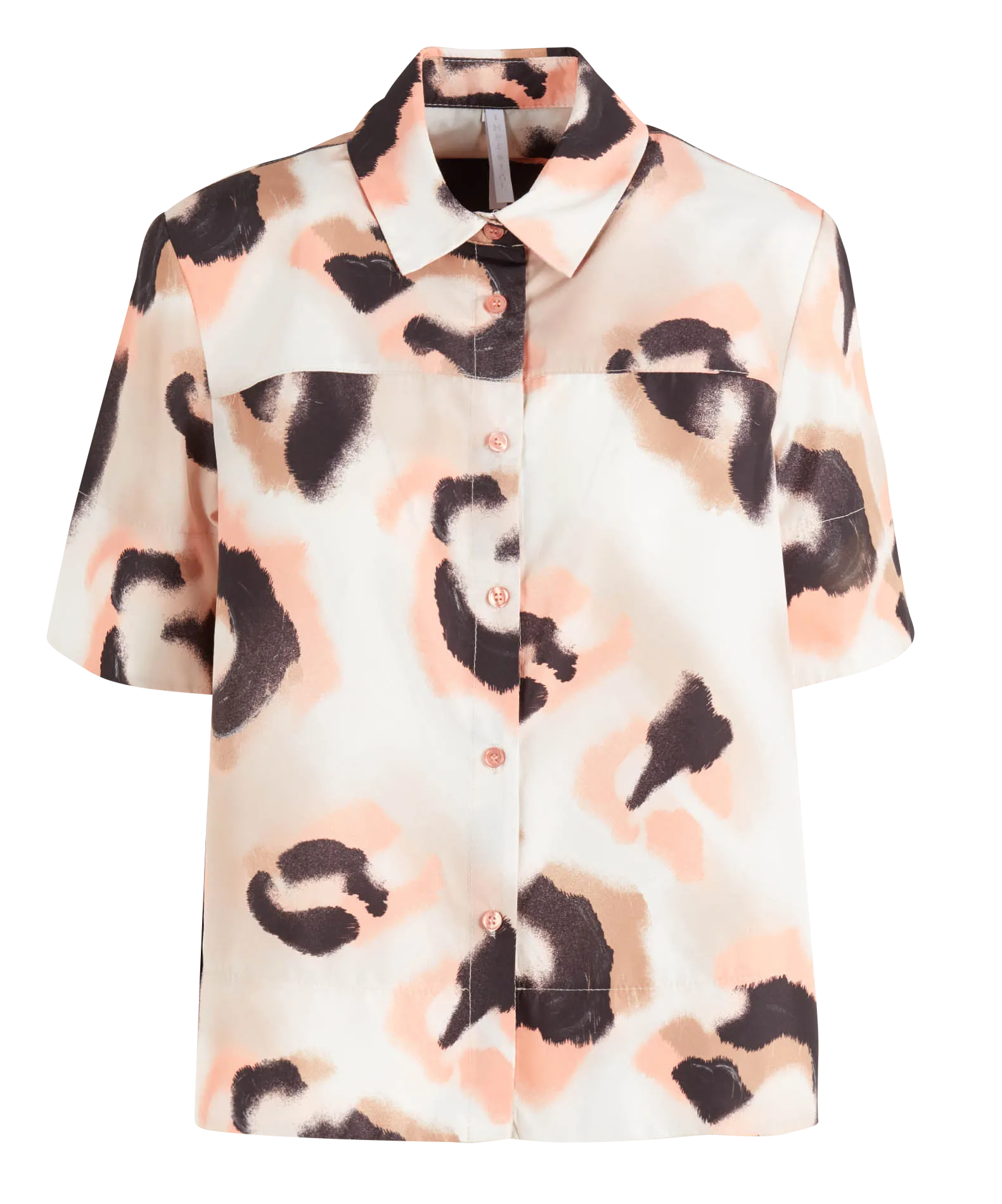 Chemise à imprimé animalier Beige