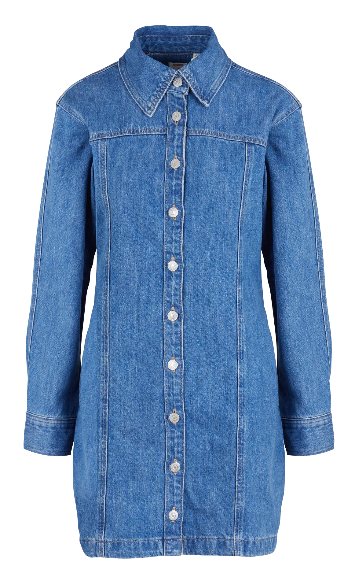 Robe courte boutonnée en jean Jean brut SHAY DENIM DRESS