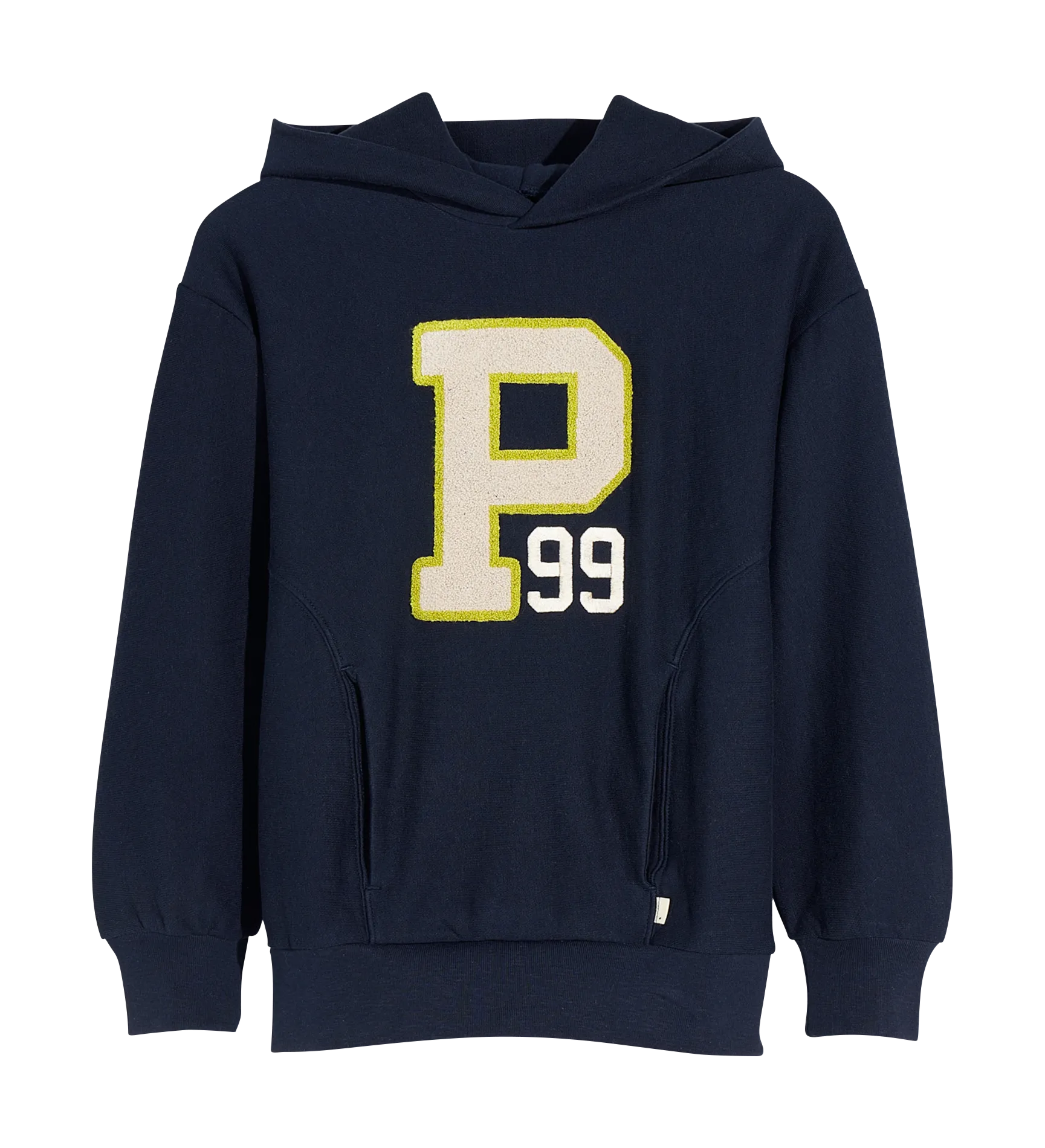 Sweat à capuche oversize en coton Bleu FAHY