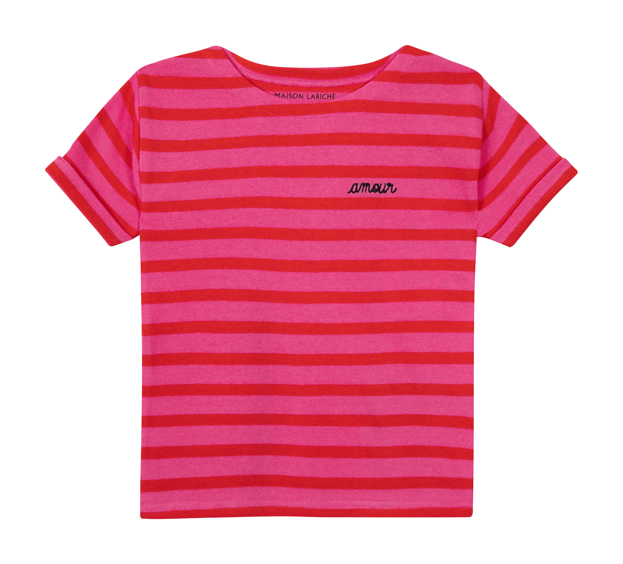 T-shirt col rond en coton Rayé GARDETTE AMOUR