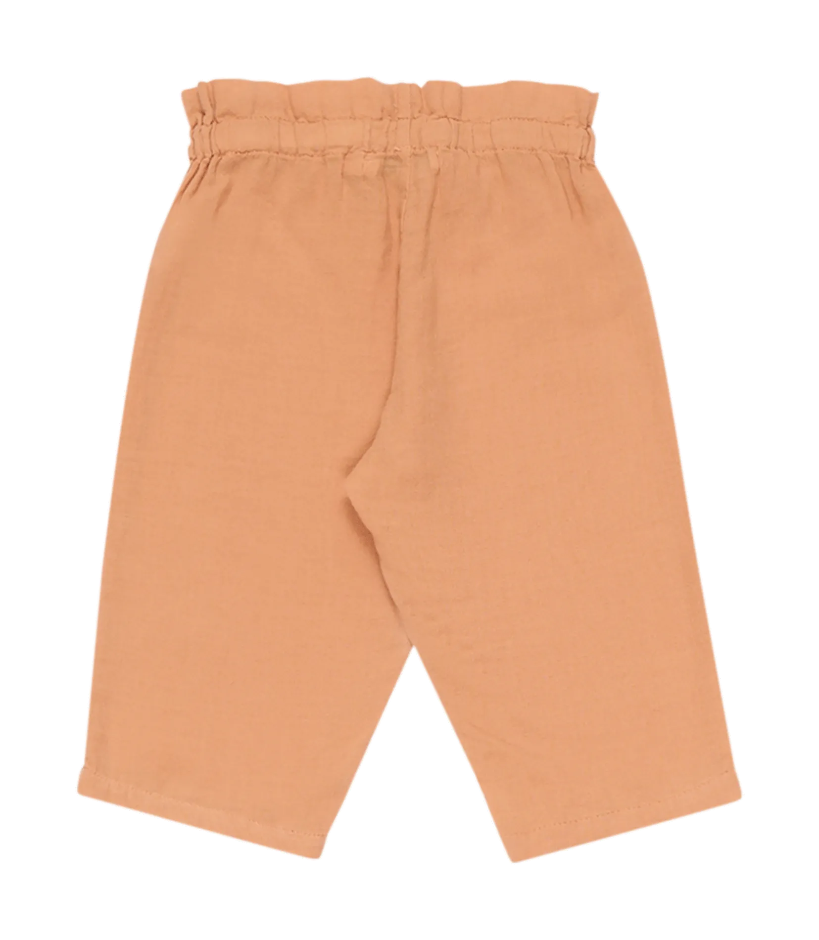 Pantalon droit en coton Orange OLIVIA